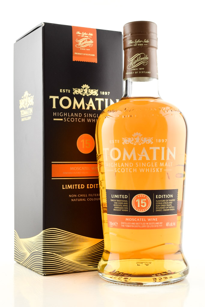Tomatin 15 Year Old Moscatel Wine Finish 46% vol. 0,7l Tomatin 15 Year Old Moscatel Wine Finish 46% vol. 0,7l