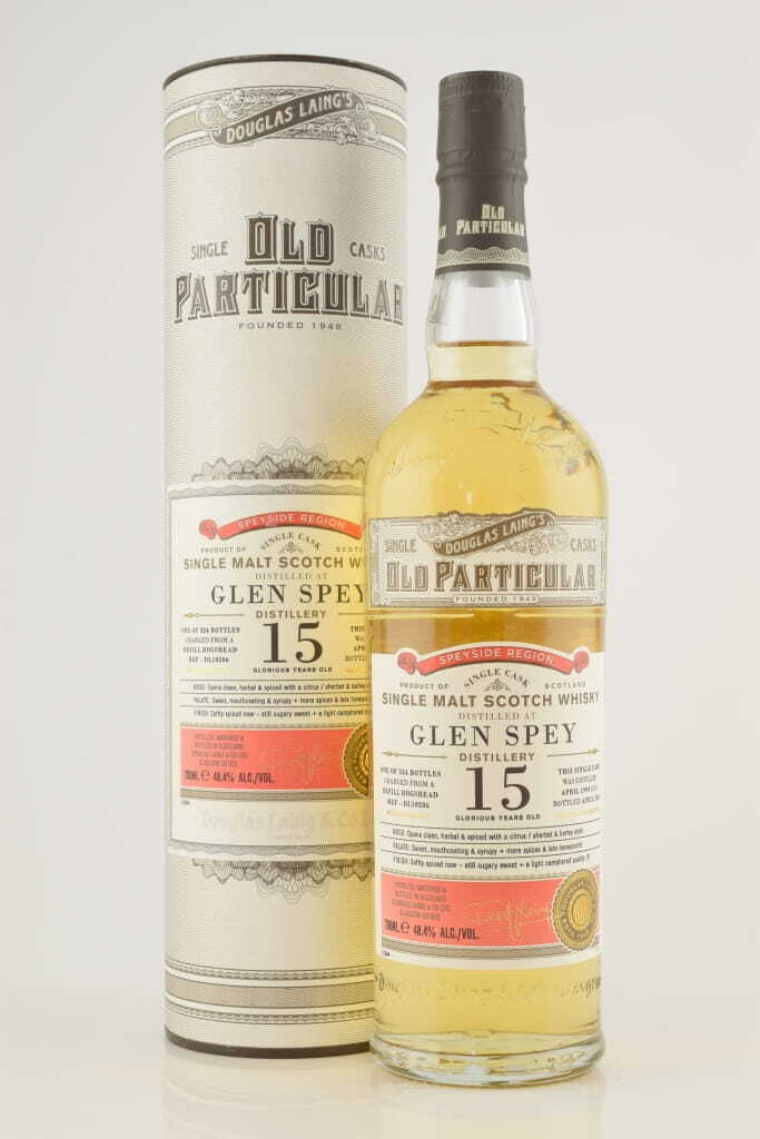 Glen Spey 15 Year Old Refill Hogshead 1999/2014 Douglas Laing "Old Particular" 48.4% vol. 0,7l Glen Spey 15 Year Old Refill Hogshead 1999/2014 Douglas Laing "Old Particular" 48.4% vol. 0,7l