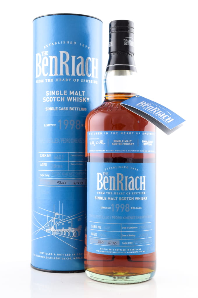 Benriach 18 Jahre 1998/2016 Pedro Ximenez Sherry Puncheon #6401 57,3%vol. 0,7l