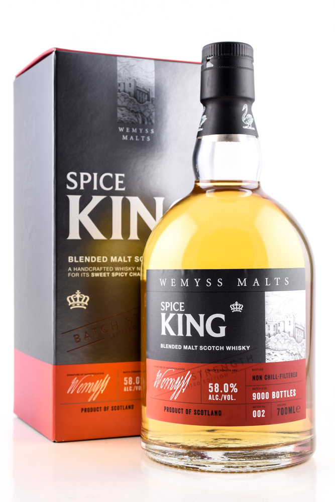 Spice King Batch Strength #002 Wemyss Malts 58%vol. 0,7l Spice King Batch Strength #002 Wemyss Malts 58%vol. 0,7l