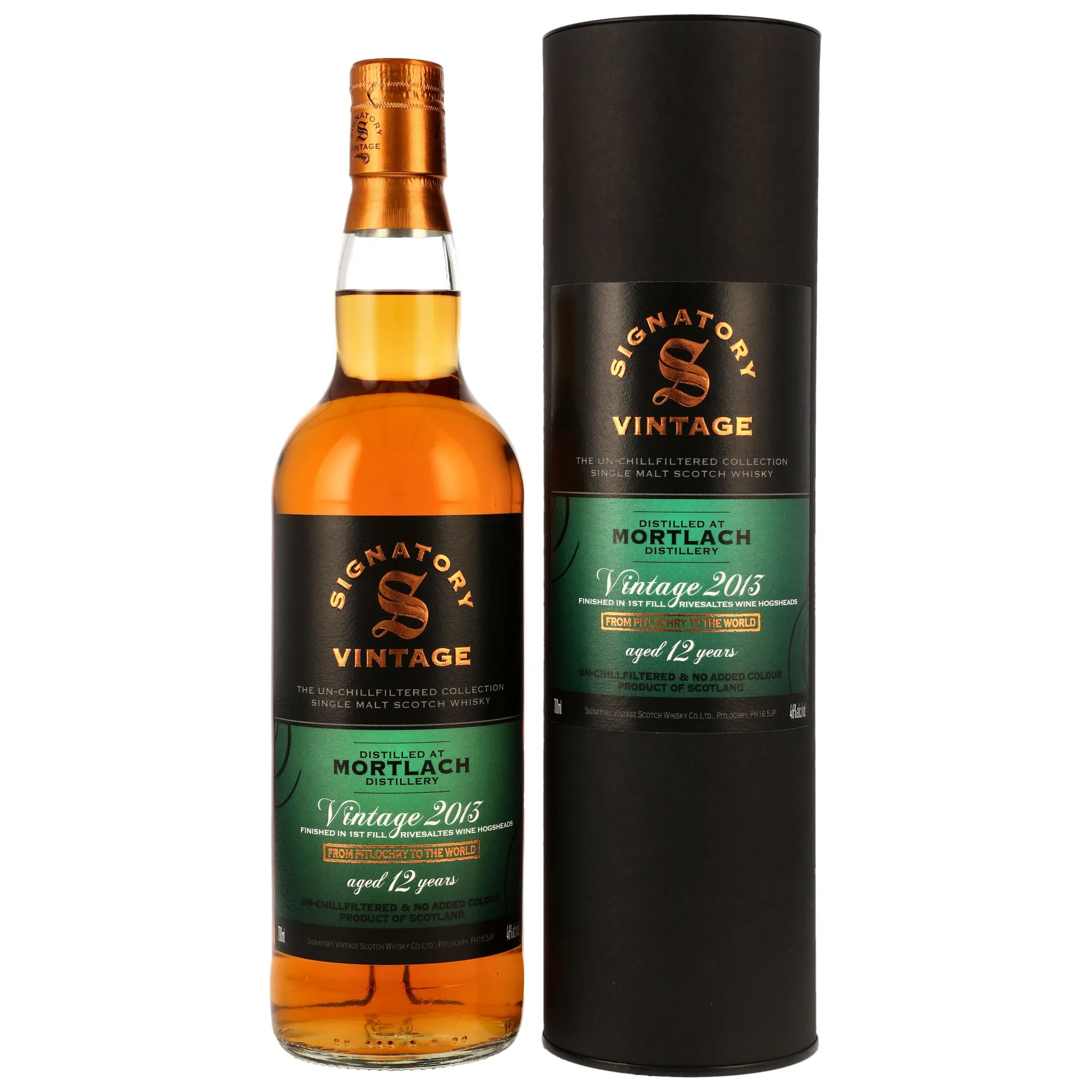 Mortlach 2013/2026 - 12 Jahre - 1st Fill Rivesaltes HHD Finish #104, 105, 107, 109, 110 - Sig un-chill