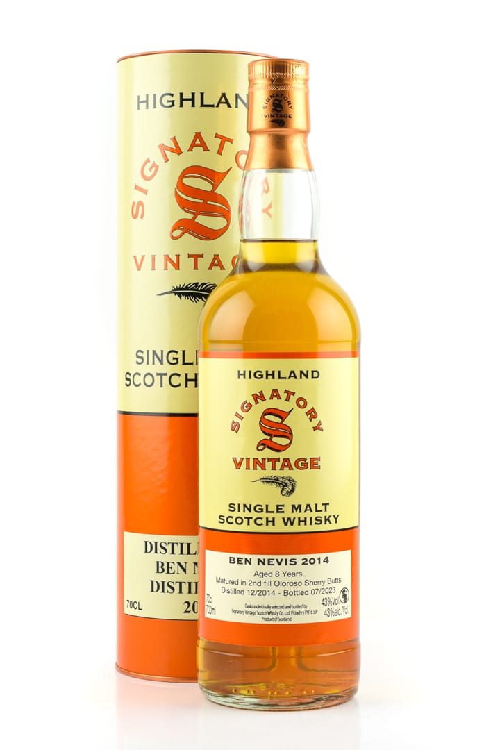 Ben Nevis 8 Jahre 2014/2023 2nd-fill Oloroso Sherry Butts Vintage Signatory