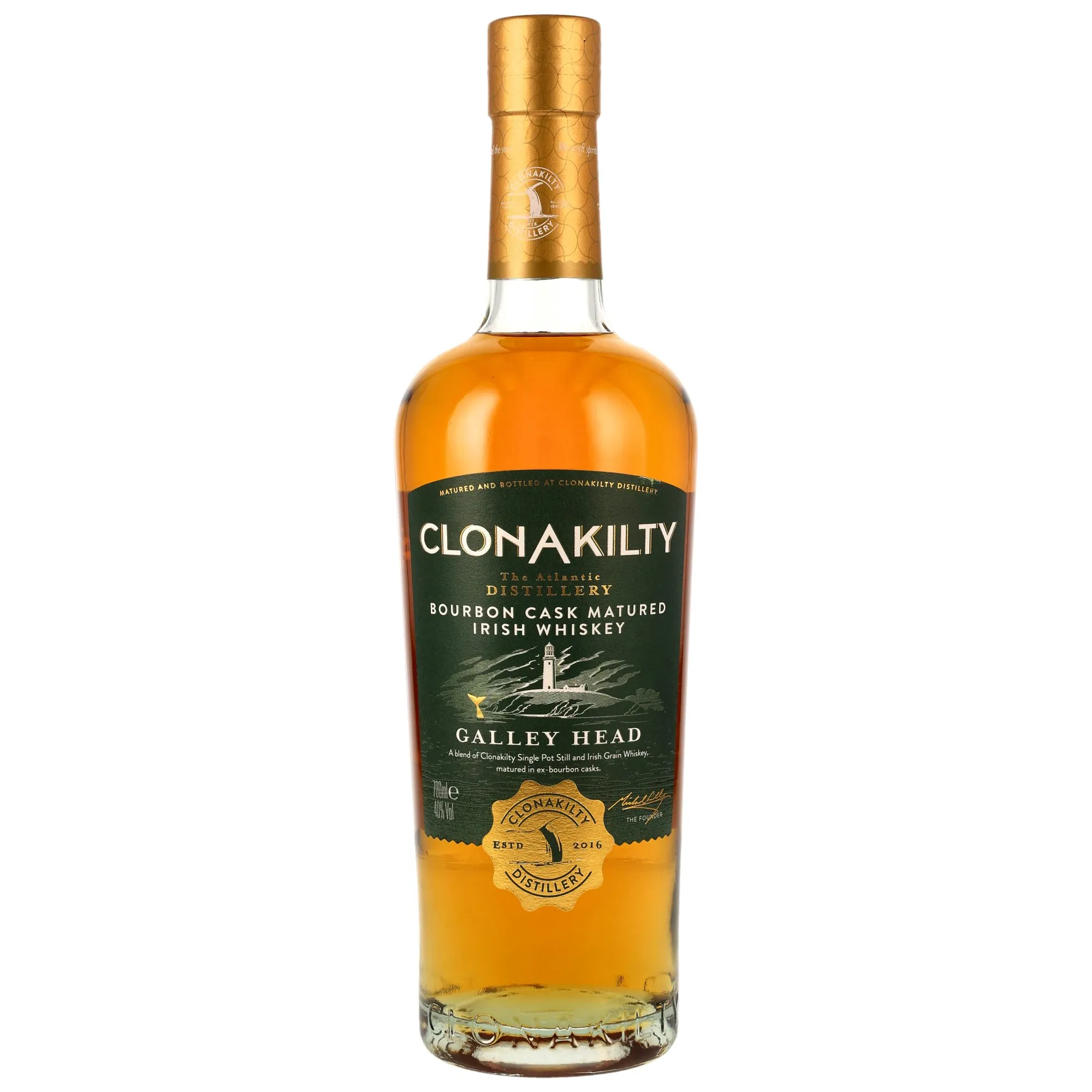 Clonakilty Galley Head Bourbon Cask, Bourbon Cask, 40%