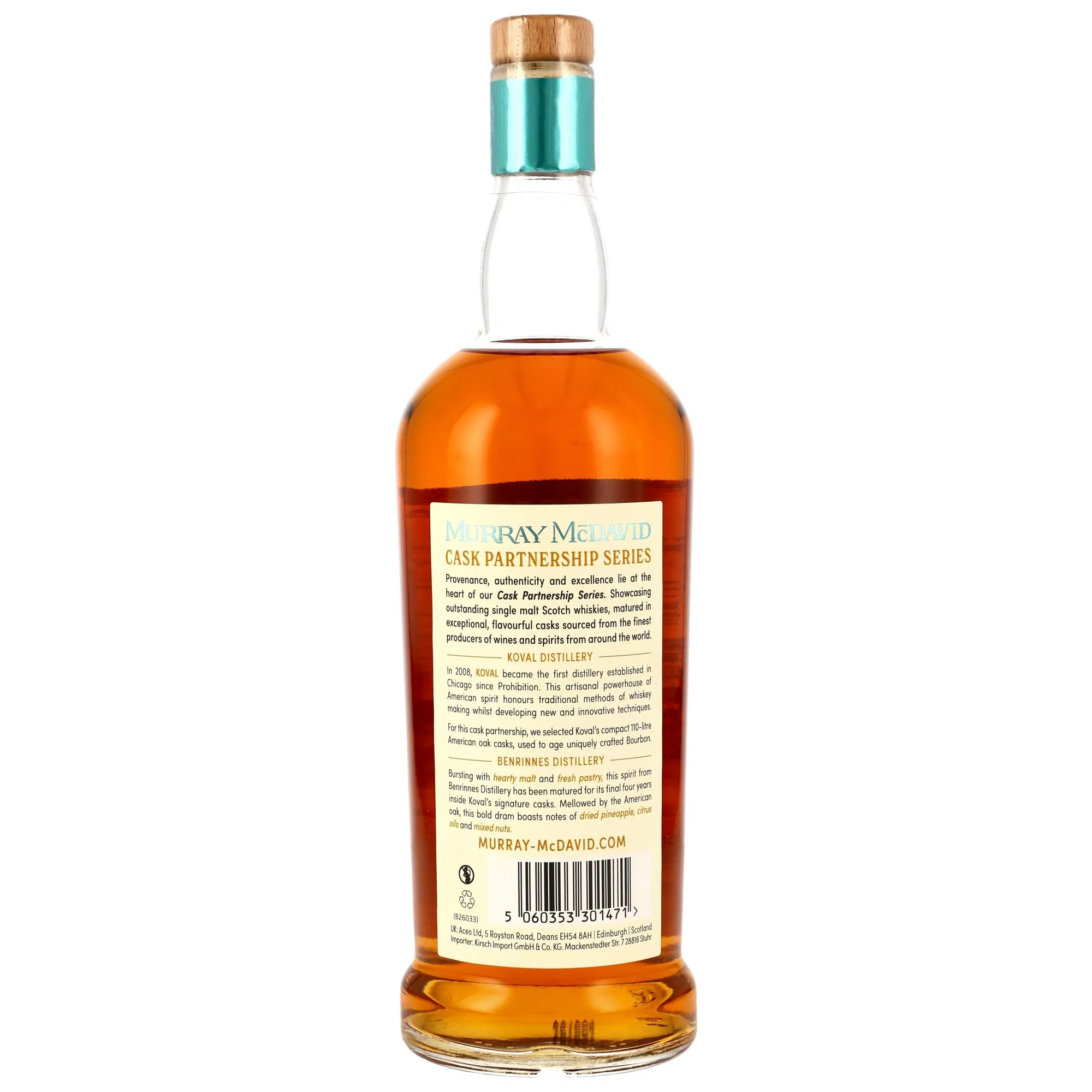 Benrinnes 2016/2026 - 9 Jahre - Koval Bourbon Cask Finish - Cask Partnership Series Murray McDavid