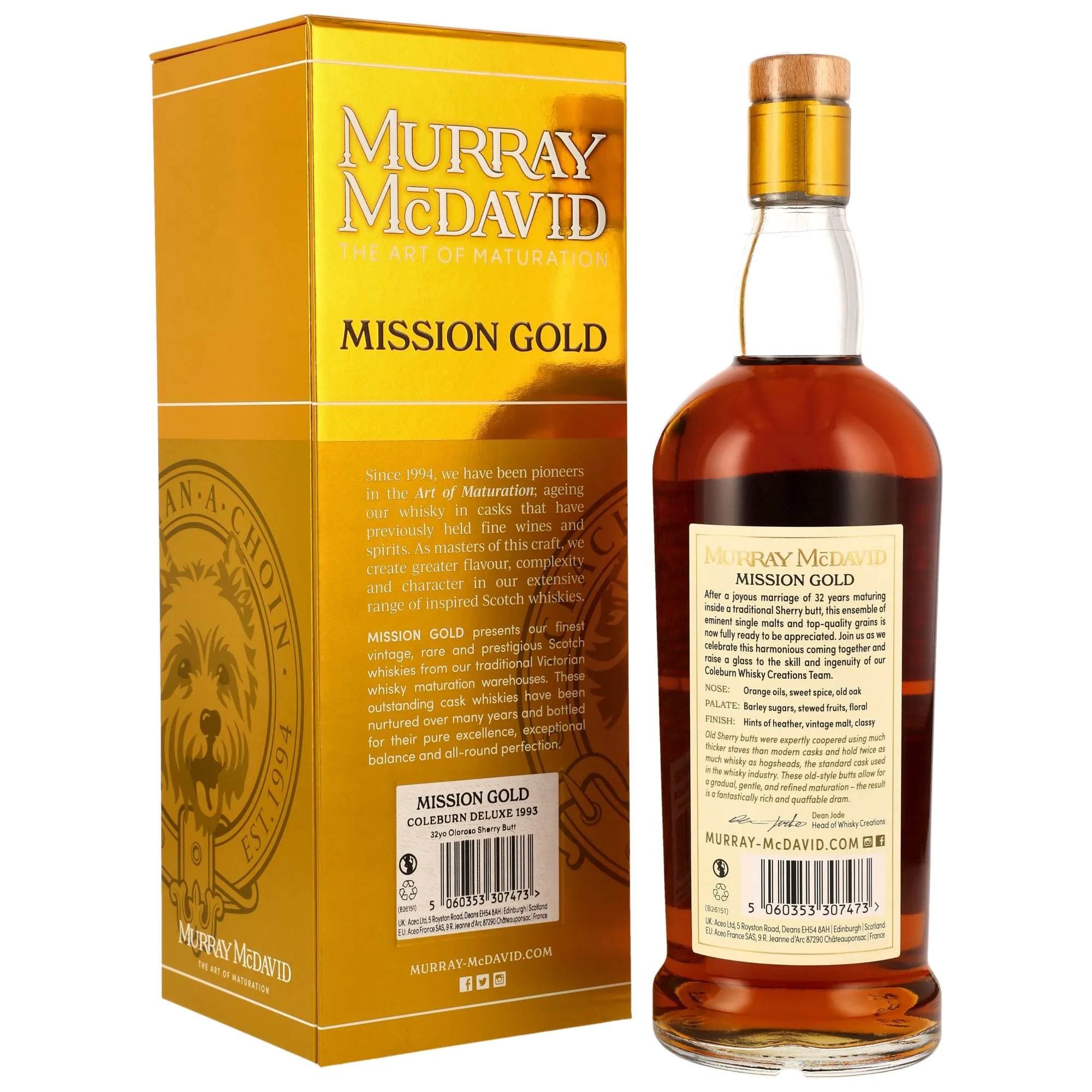Coleburn Deluxe 1993/2026 - 32 Year Old - Blended Scotch Whisky - Oloroso Sherry Butt Finish - Murray McDavid
