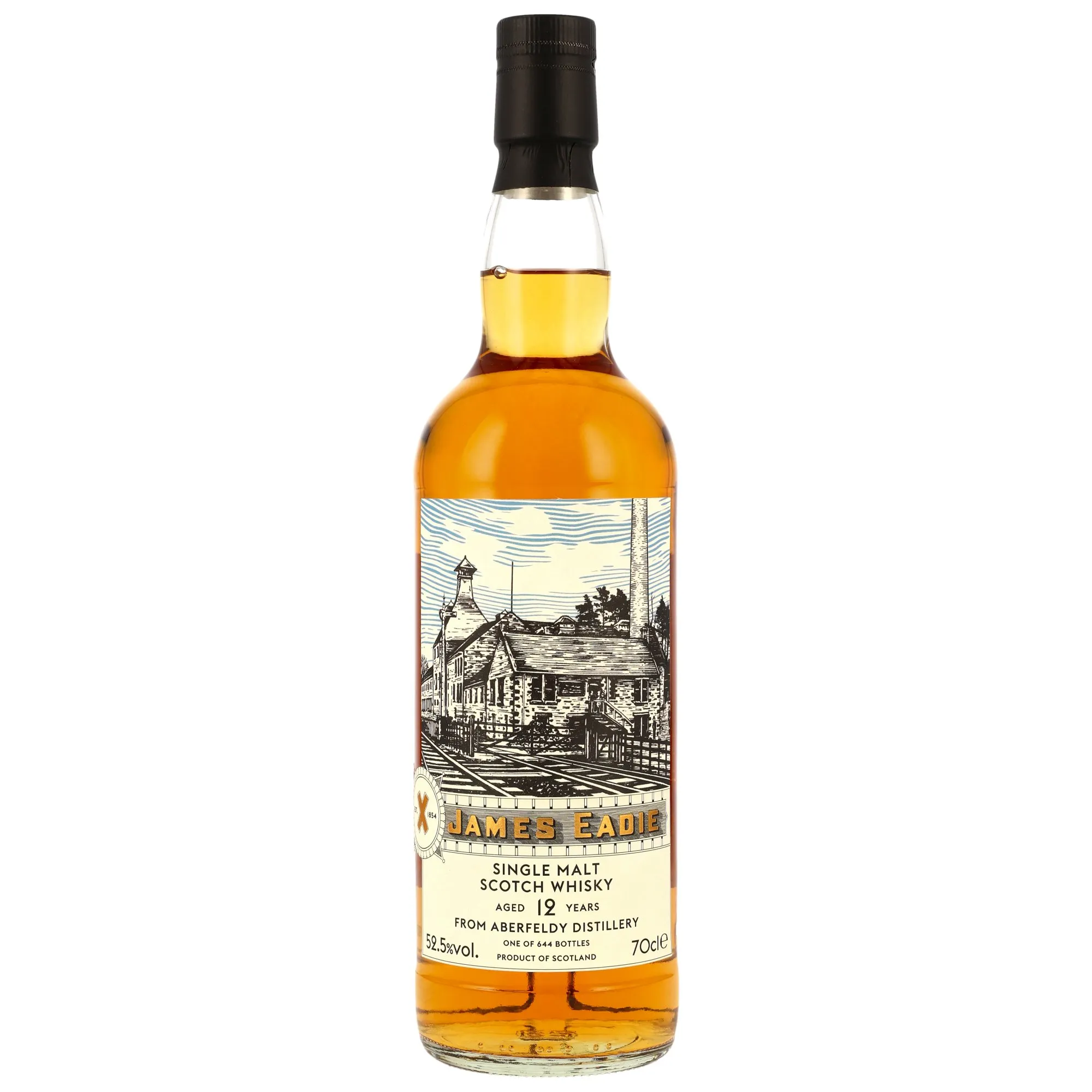 Aberfeldy 2013/2025 - First Fill Bourbon Hogsheads 12 Year Old, Bourbon Cask, 2013, James Eadie, 52.5%