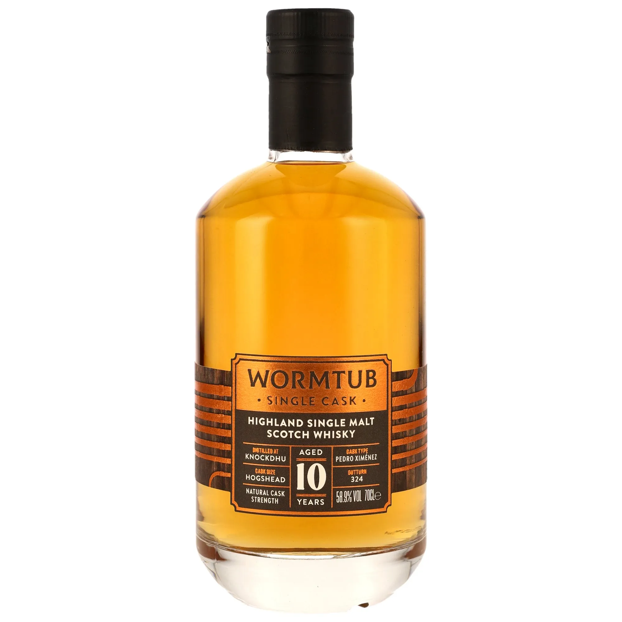 Knockdhu 10 Year Old Wormtub Single Cask - PX Sherry Hogshead Cask Strength (That Boutique-Y Whisky Company)