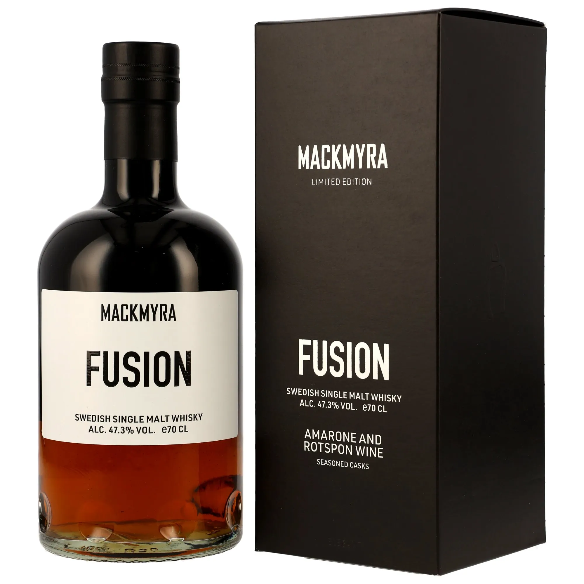 Mackmyra Fusion, Amarone Wine, Rotspon Wine, Bourbon, Oloroso & New American Oak Cask, 2025, 47.3%