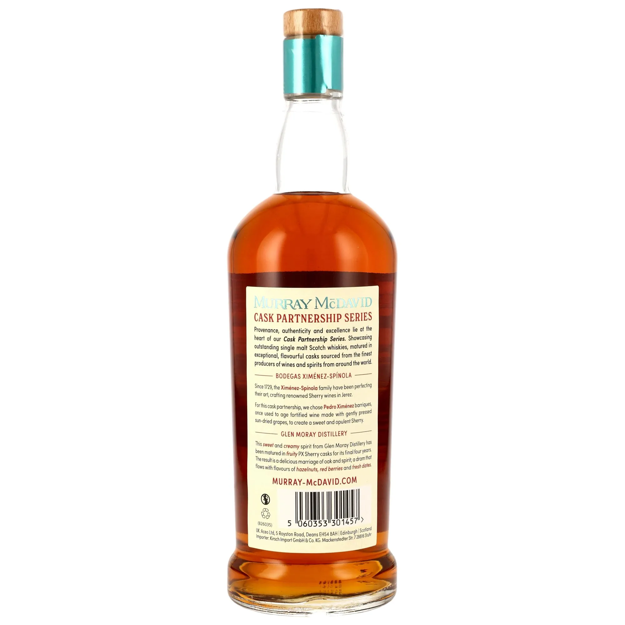 Glen Moray 2017/2026 - 8 Jahre- PX Sherry Cask Finish - Cask Partnership Series Murray McDavid