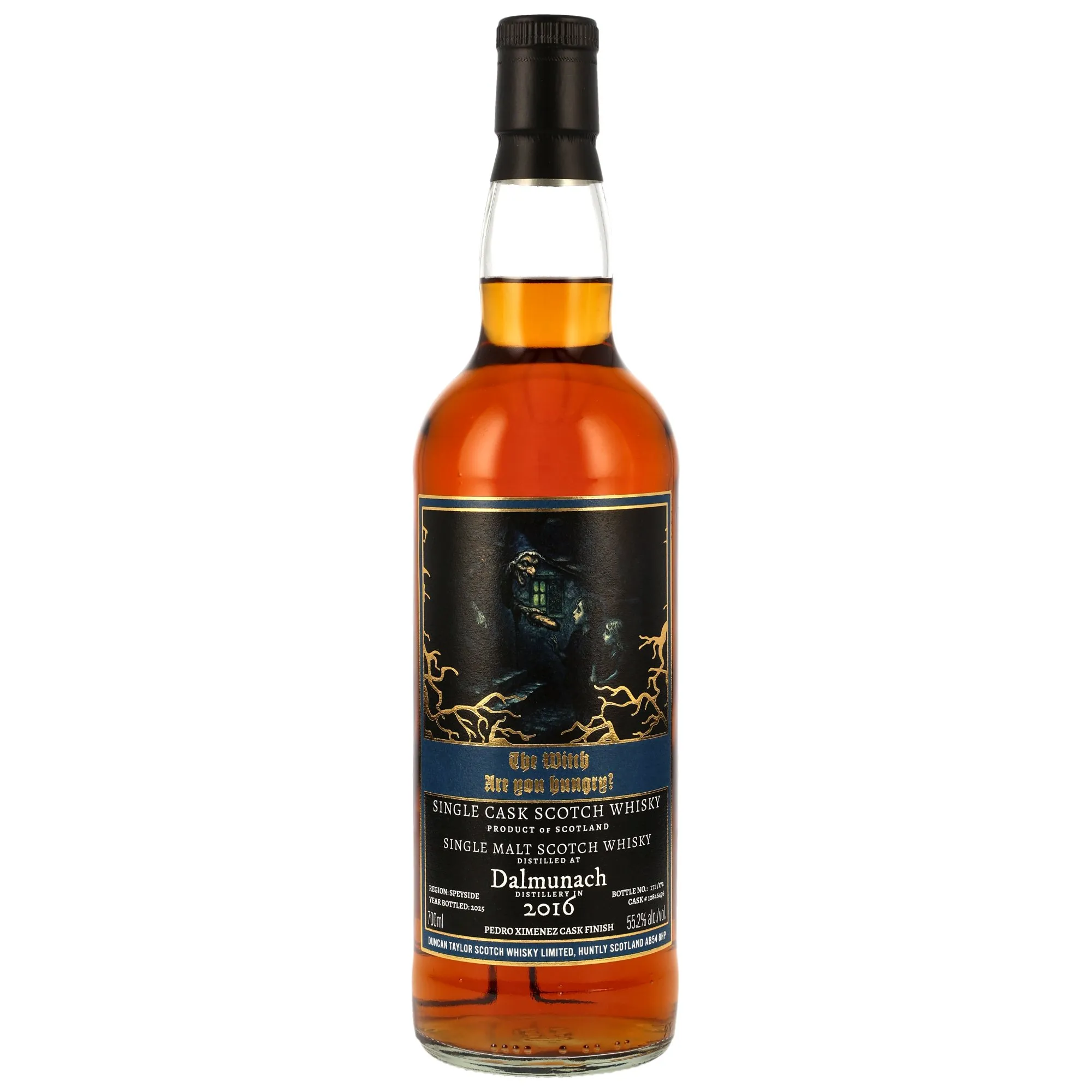 Dalmunach Fairytale Series 9 Year Old, Pedro Ximenez Cask, Cask #10846476, 2016, Duncan Taylor, 55.2%