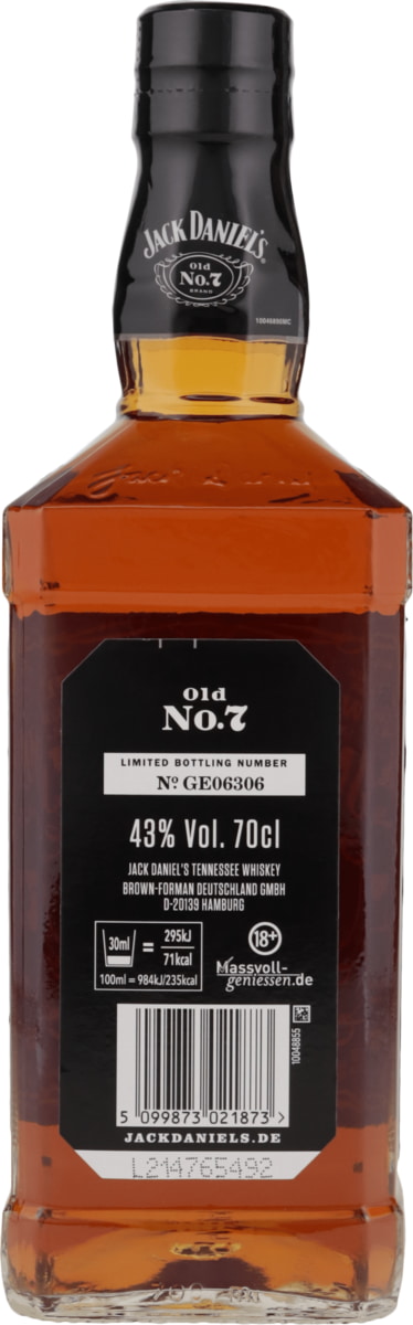 Jack Daniels Old No. 7 Brand - Limited Edition 43%