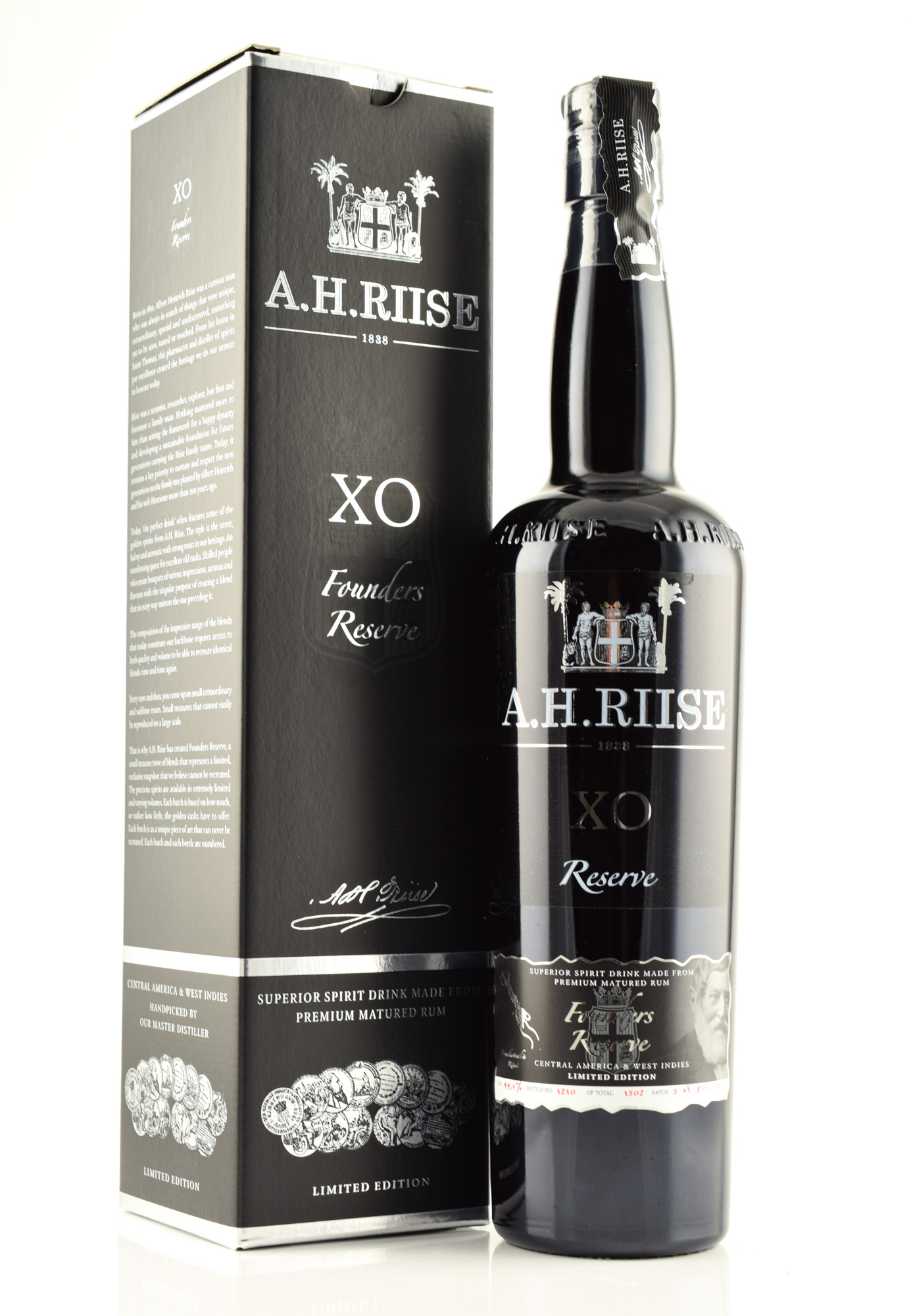 A.H. Riise XO Founders Reserve Collector's Edition #1 44,5%vol. 0,7l A.H. Riise XO Founders Reserve Collector's Edition #1 44,5%vol. 0,7l
