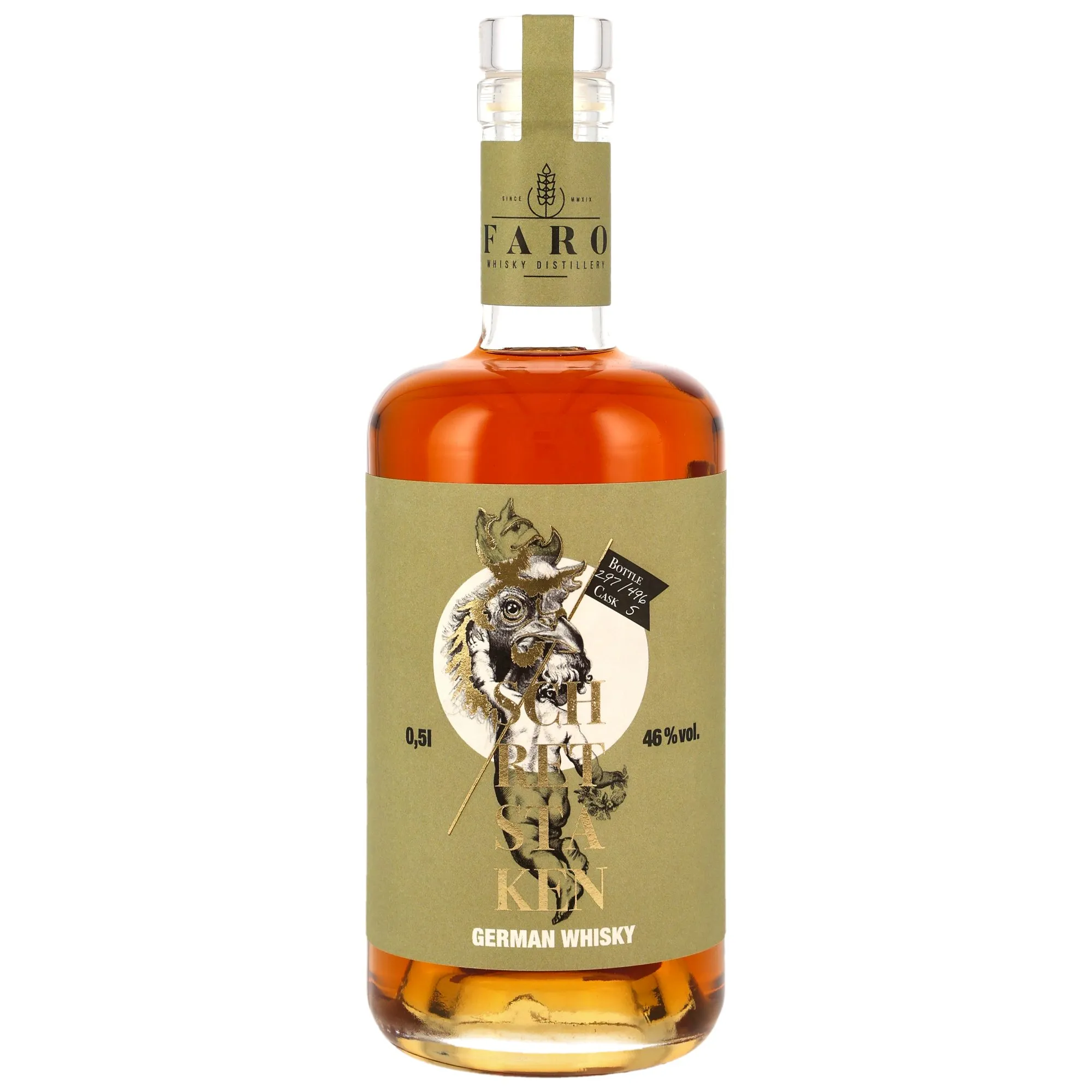 Faro Feingeist Whisky BIO 2022/2025 - 3 Year Old - Schretstaken Single Malt Cask #5