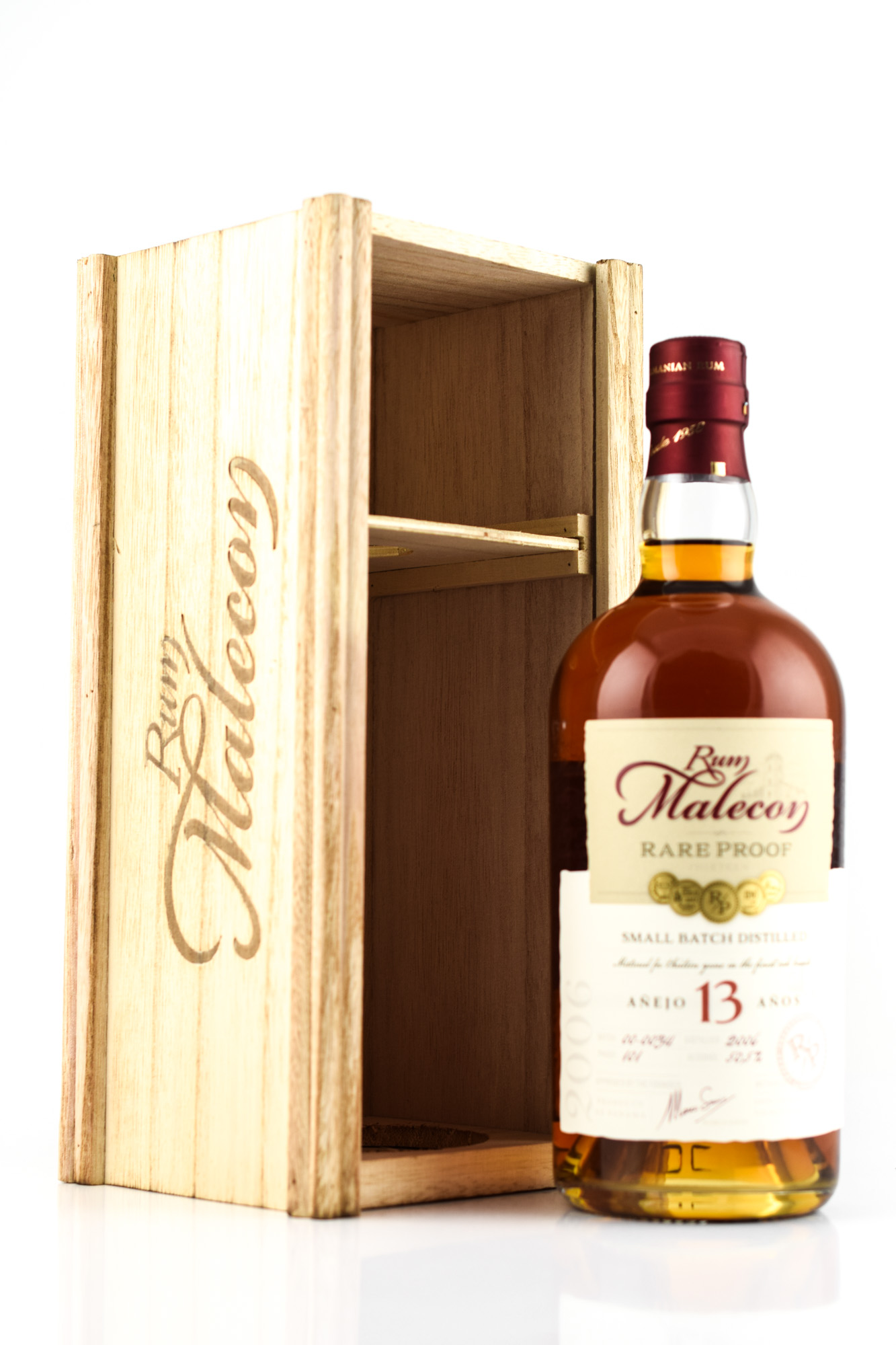 Malecon Rare Proof 13 year old 2006 50,5%vol. 0,7l Malecon Rare Proof 13 year old 2006 50,5%vol. 0,7l
