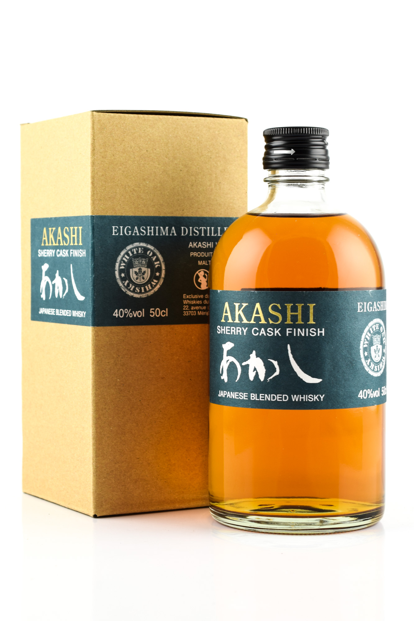 Akashi Sherry Cask Finish Blended Whisky, American oak & Sherry Cask, 40%