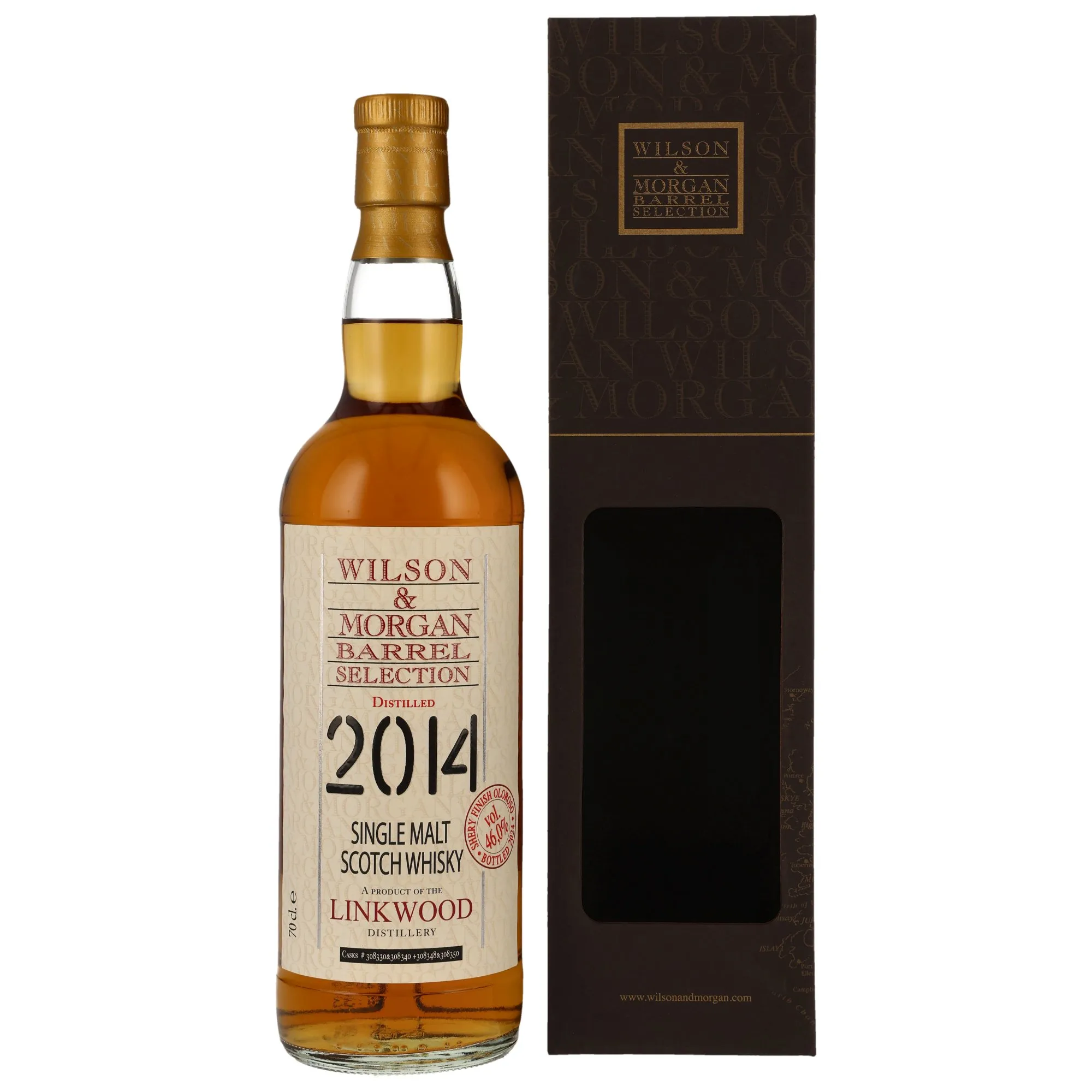 Linkwood 2014/2024 - 1st Fill Oloroso Sherry Butts Finish #308330&308340 + 308348&308350 - Wilson & Morgan