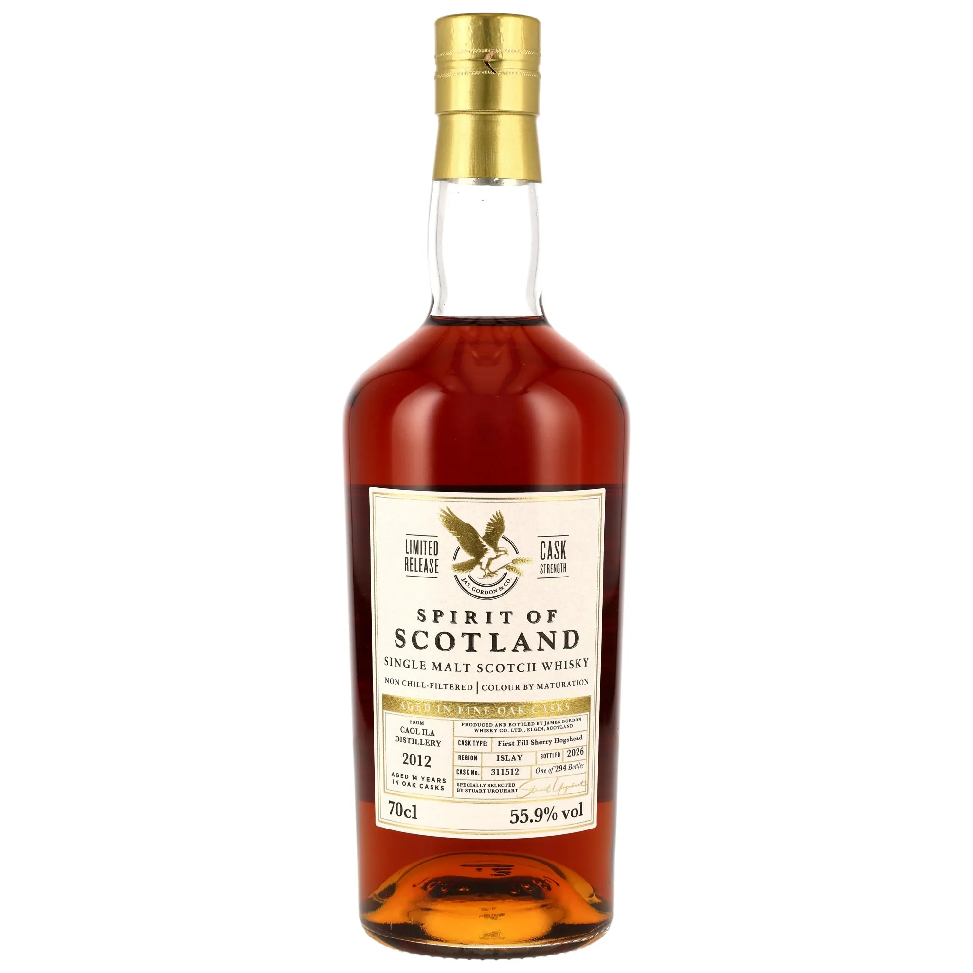 Caol Ila 2012 1st-fill Sherry Hogshead #311512 - Spirit of Scotland - Gordon & MacPhail