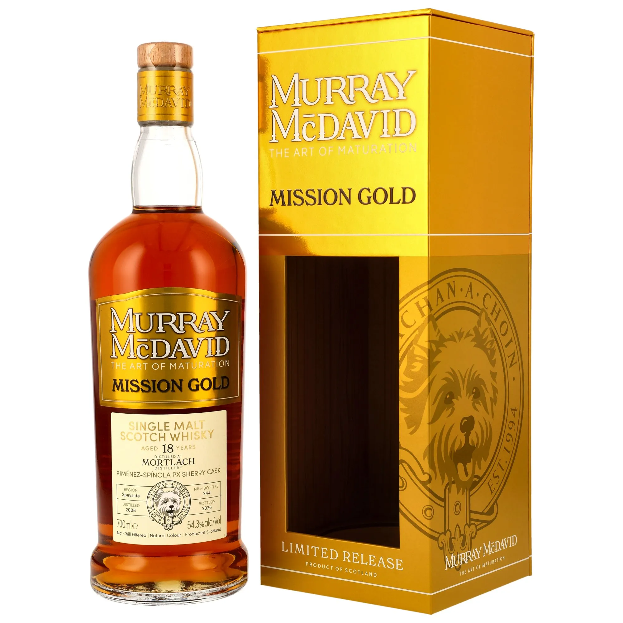 Mortlach 2008/2026 - 18 Jahre - PX Sherry Cask - Murray McDavid