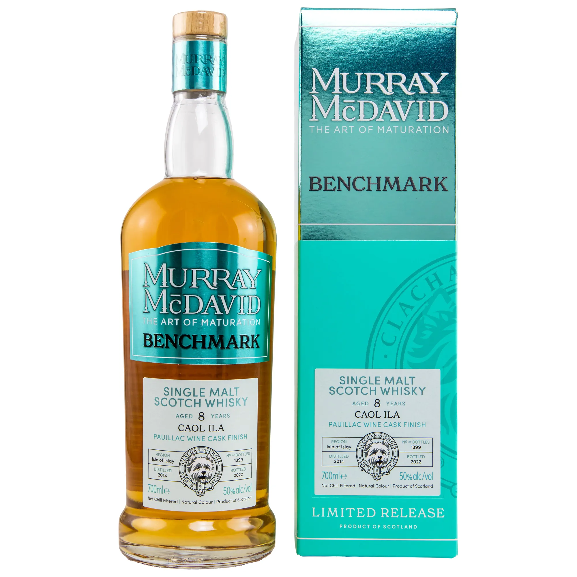 Caol Ila Benchmark 8 Year Old, Pauillac Wine Cask Finish, 2014, Murray McDavid, 50%
