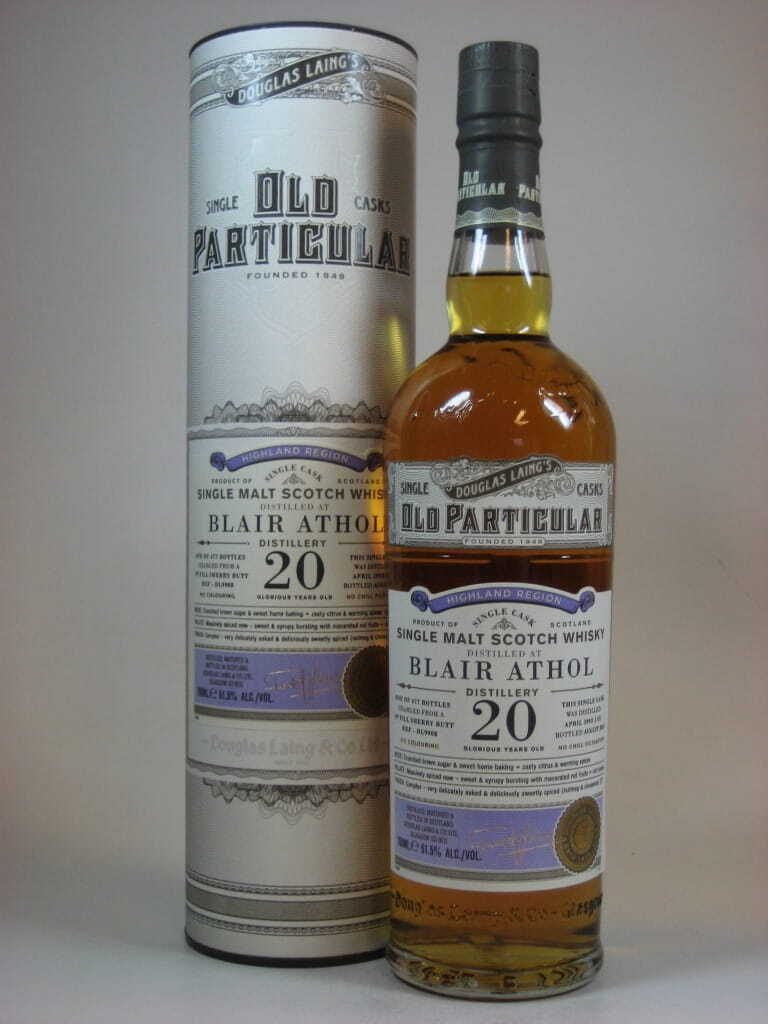 Blair Athol 20 Jahre 1st fill Sherry Butt 1993/2013 Douglas Laing "Old Particular" 51,5%vol. 0,7l