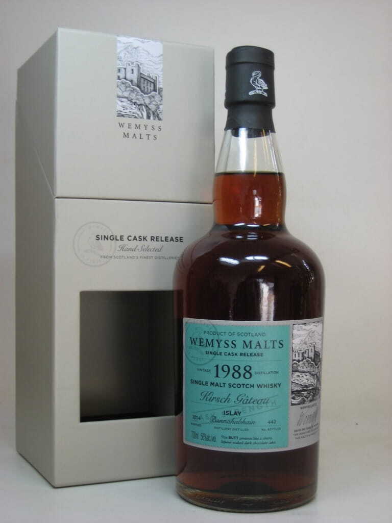 "Kirsch Gateau" 1988/2014 Single Cask Bunnahabhain Wemyss Malts 56%vol. 0,7l