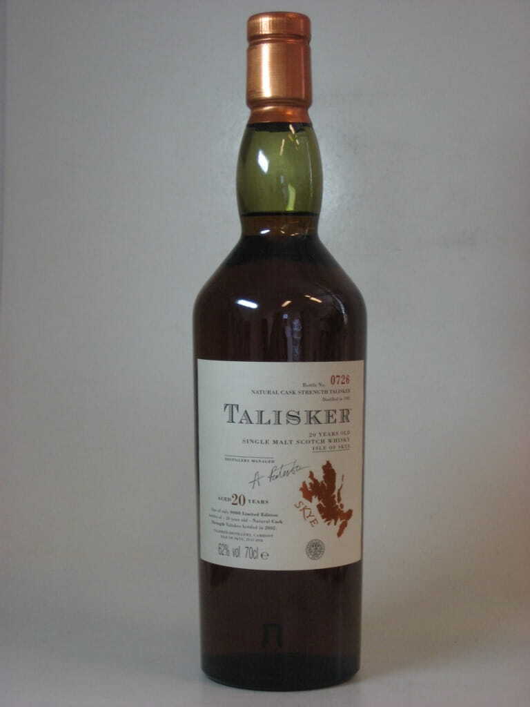 Talisker 20 Jahre 1981/2002 Cask Strength 62%vol. 0,7l - ohne Geschenkpackung