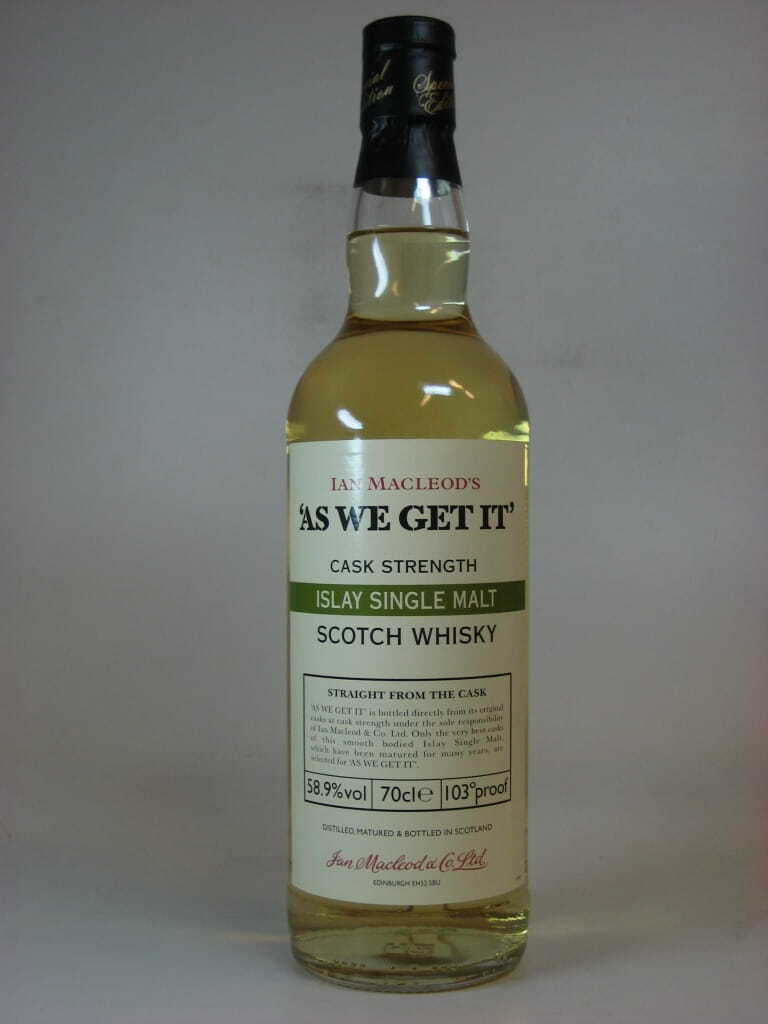 "AS WE GET IT" Islay Ian MacLeod 58,9%vol. 0,7l