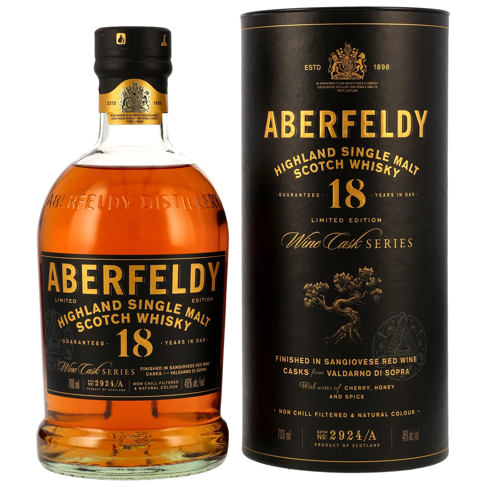 Aberfeldy 18 Year Old Sangiovese Wine Casks Finish - Limited Edition