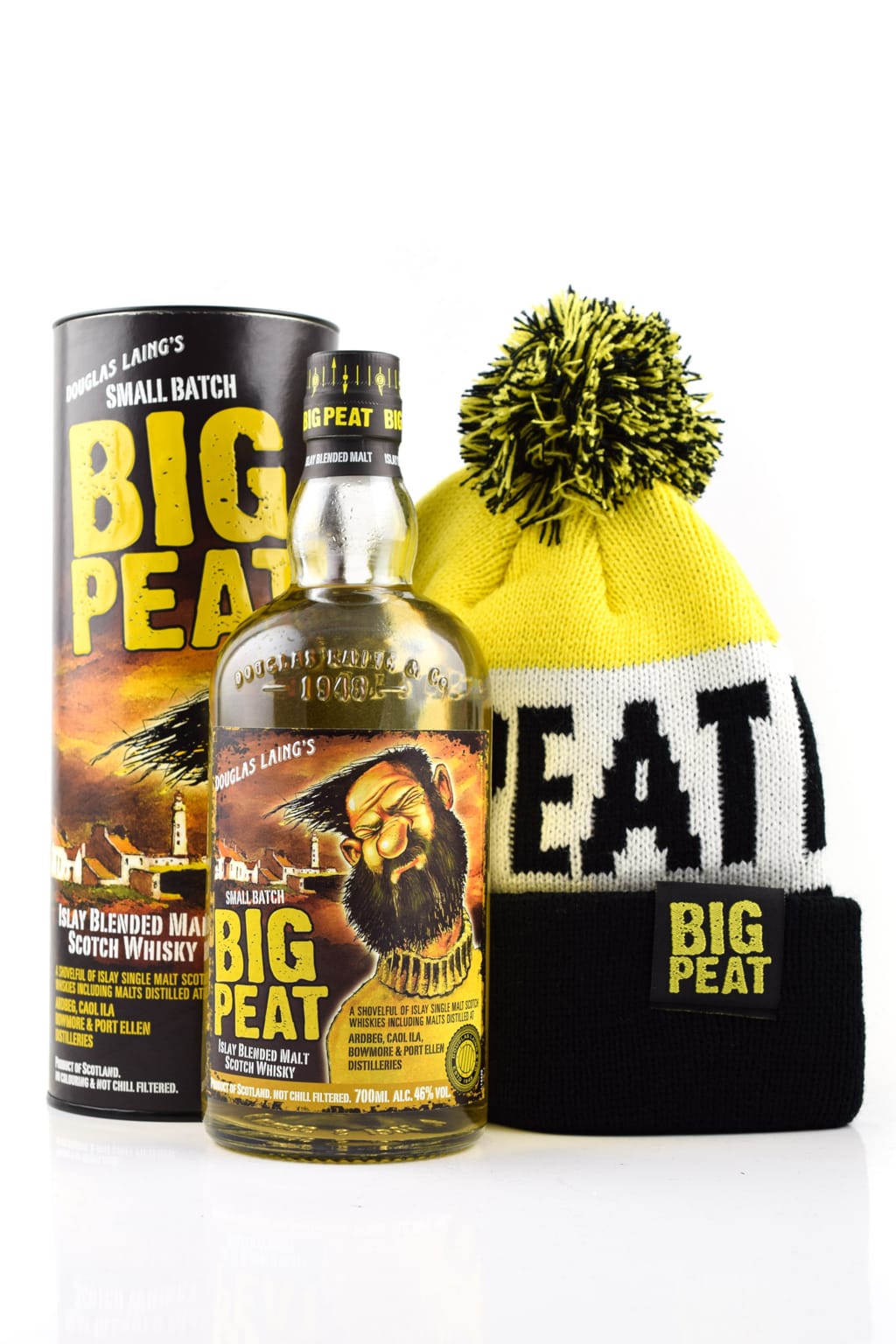 Big Peat mit Pudelmütze