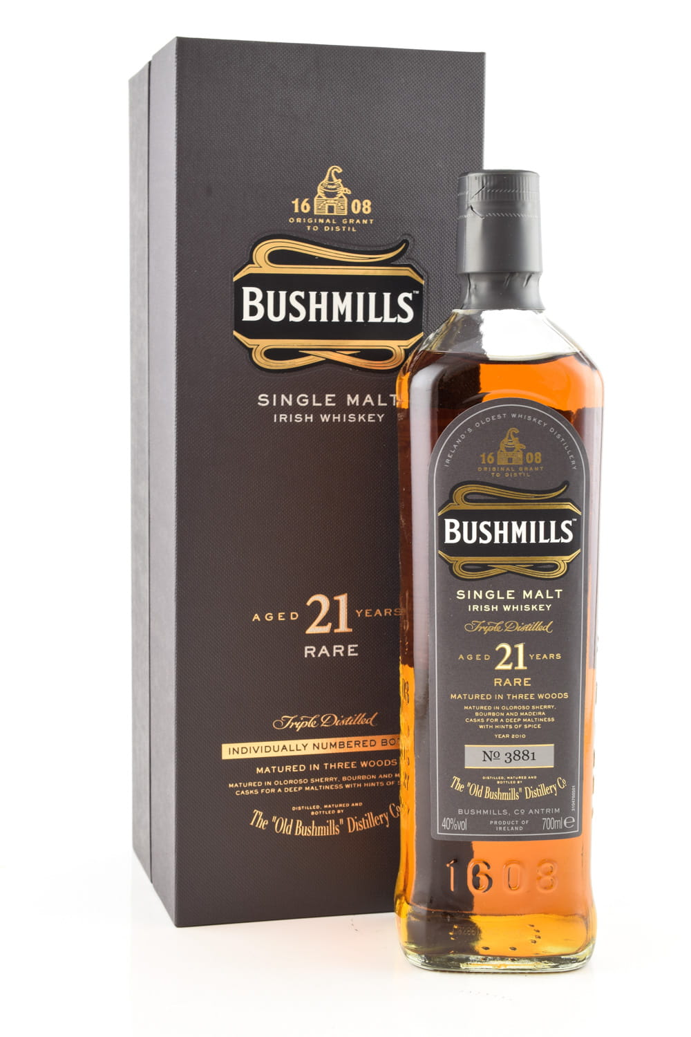Bushmills 21 Year Old Bottled 2010 40% vol. 0,7l