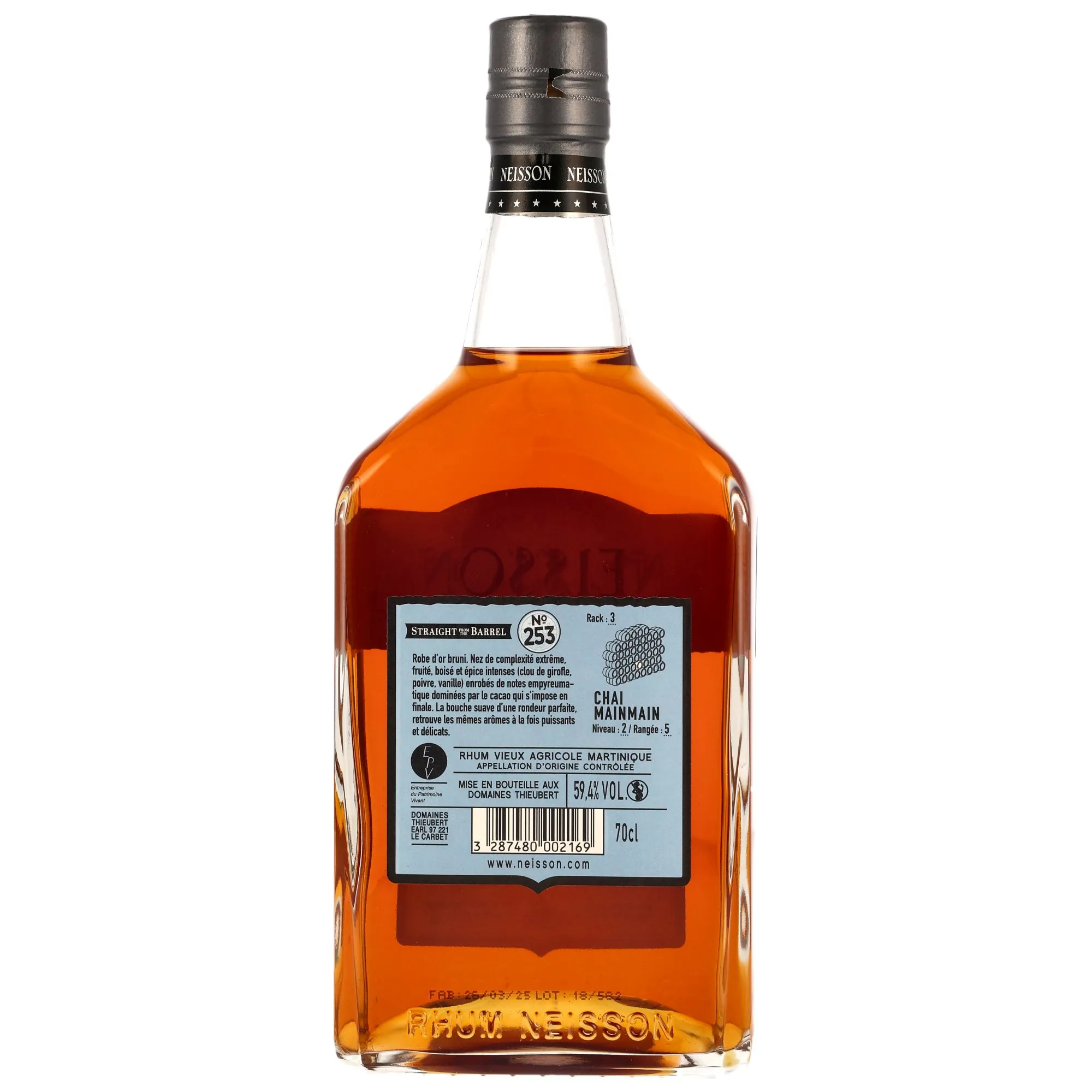 Neisson Rhum 2018/2025 - 6 Jahre - XO Full Proof no253 Chai Mainmain La Maison