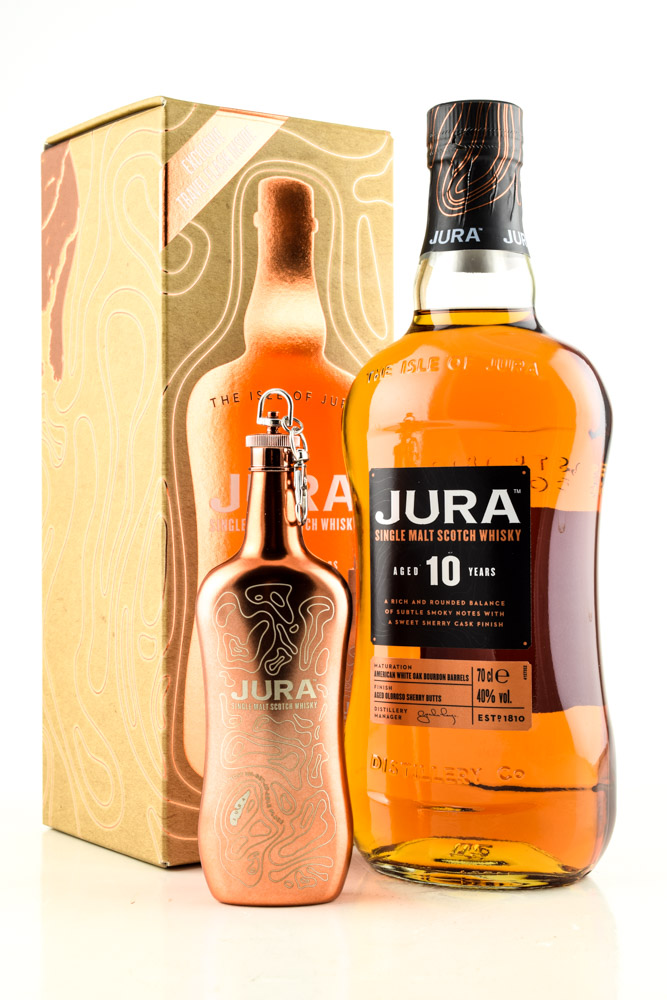 Jura 10 Jahre 40%vol. 0,7l - with Travel Flask Jura 10 Jahre 40%vol. 0,7l - with Travel Flask