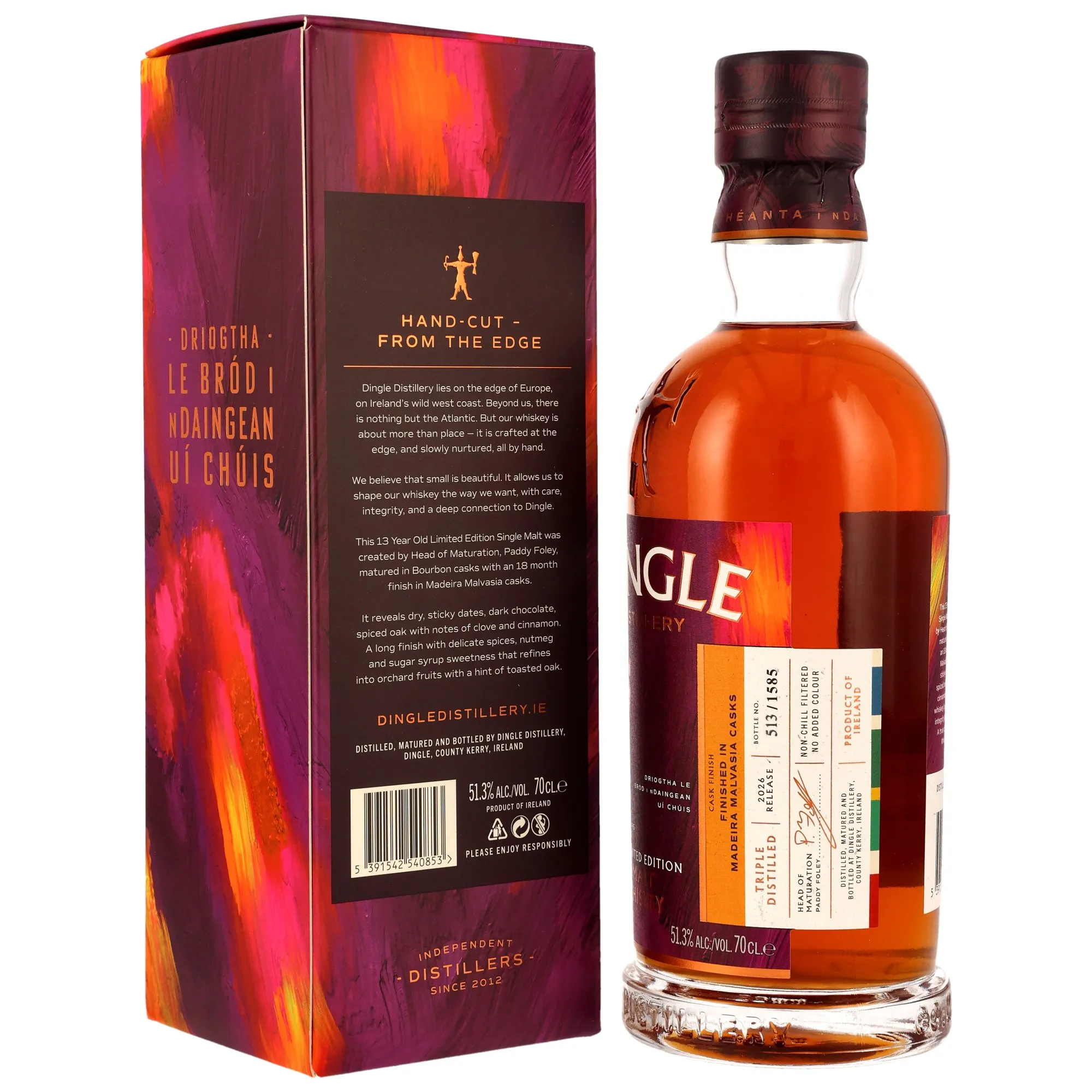 Dingle Single Malt Irish Whiskey - 13 Jahre - 2026 Release - Madeira Casks Finish - Limited Edition