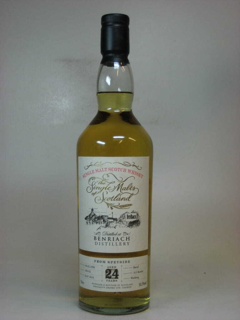 Benriach 24 Jahre 1990/2014 "The Single Malts of Scotland" 50,2%vol. 0,7l