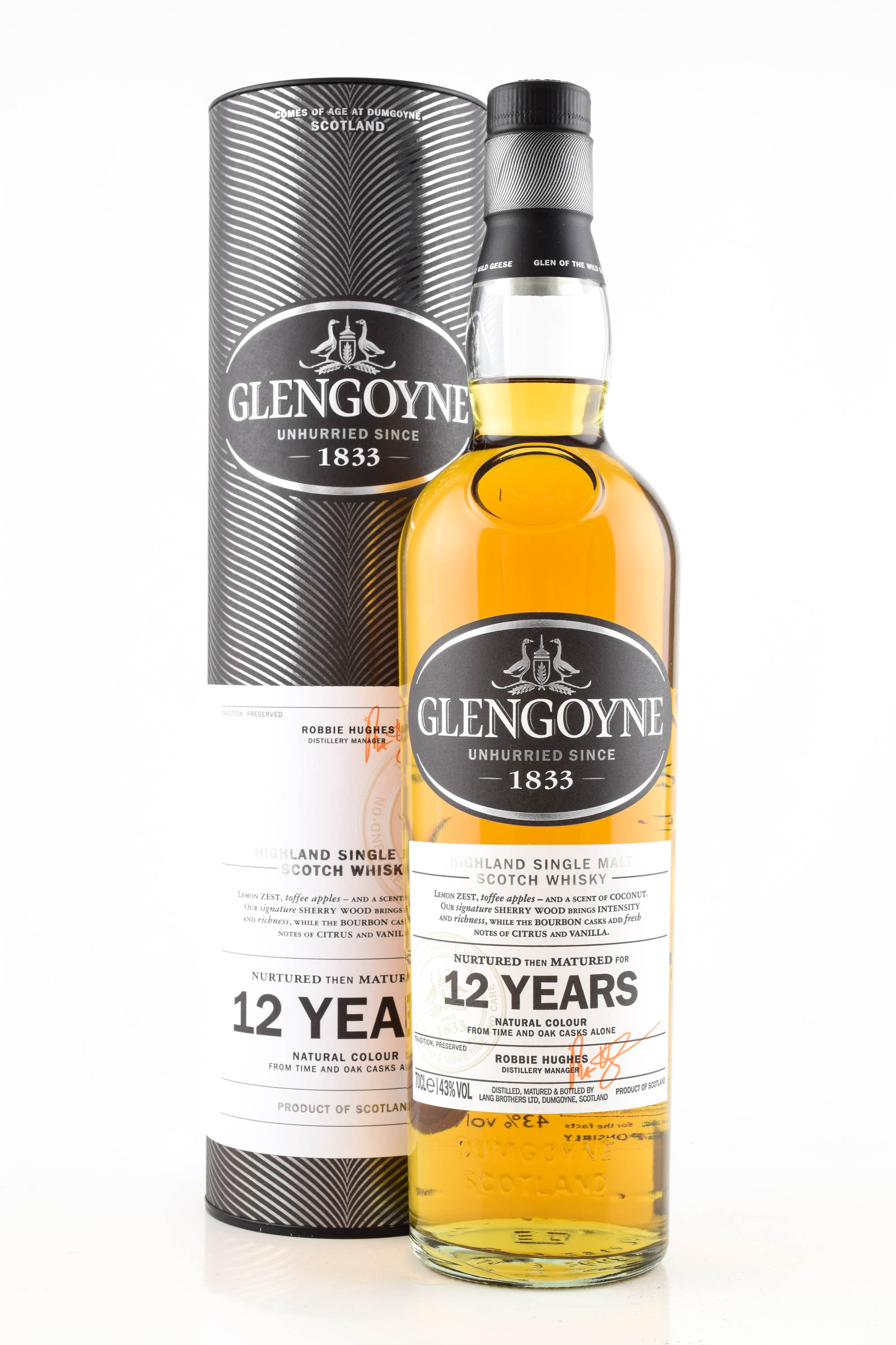 *Glengoyne 12 Jahre 43%vol. 0,7l - ohne Geschenkdose
