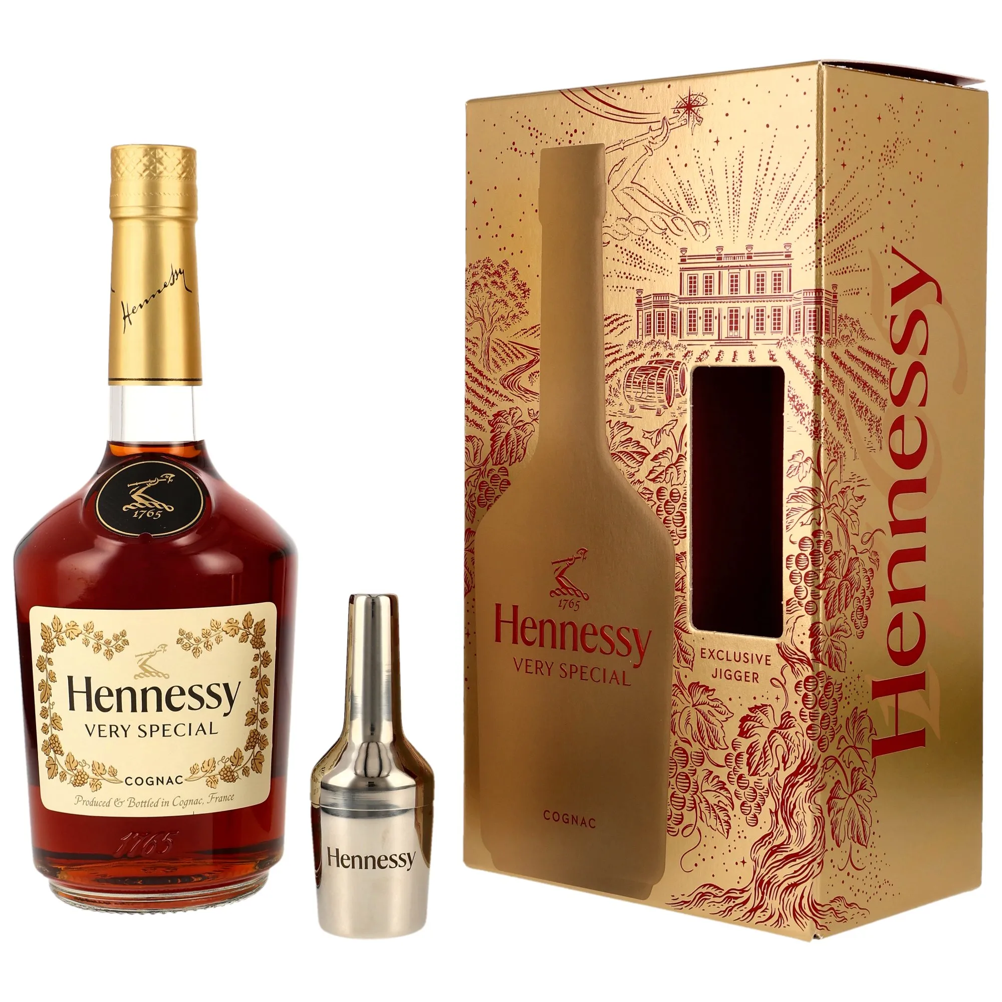 Hennessy V.S. Cognac mit Jigger