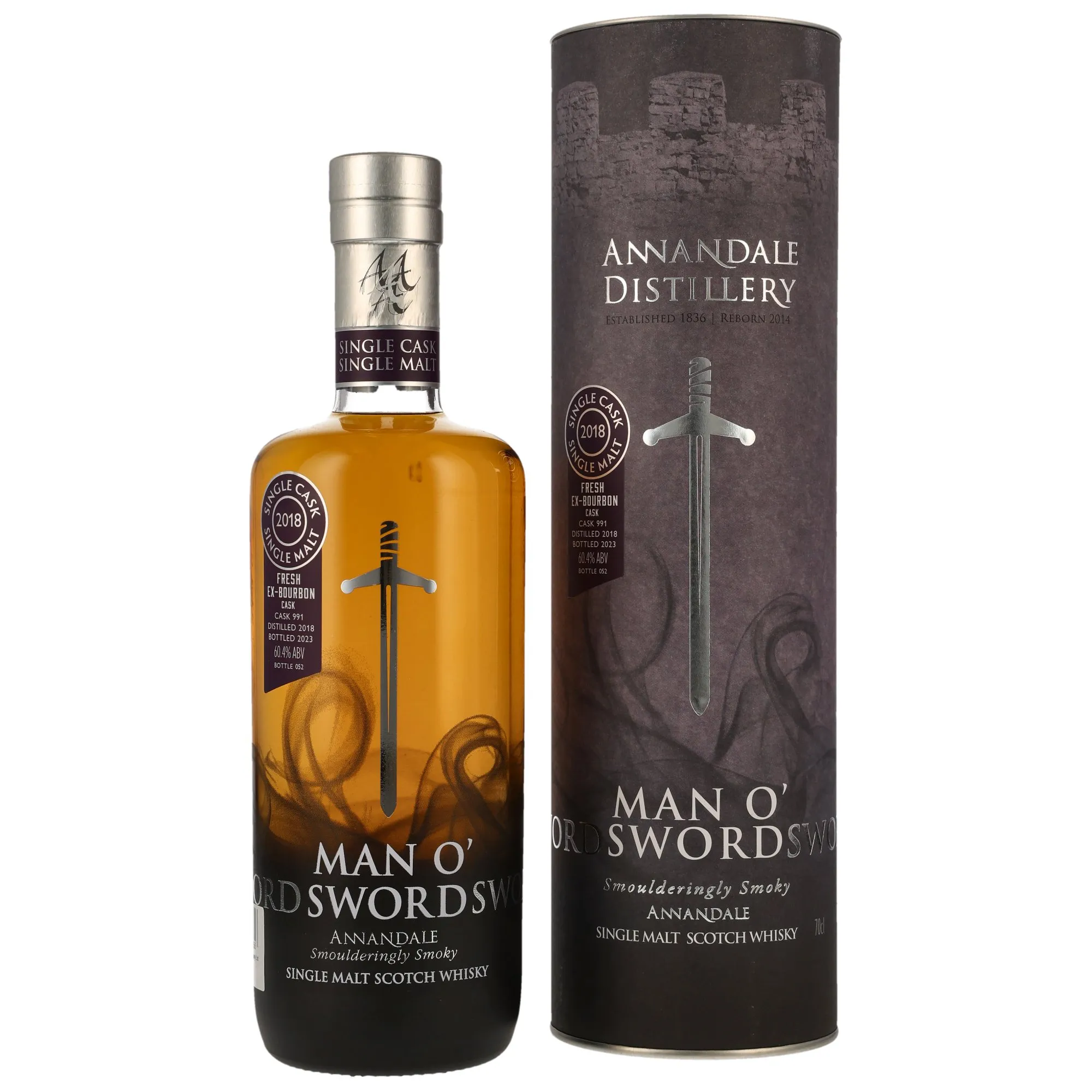 Annandale Man O' Sword 5 Year Old, Bourbon Cask, Cask #991, 2023, 60.4%