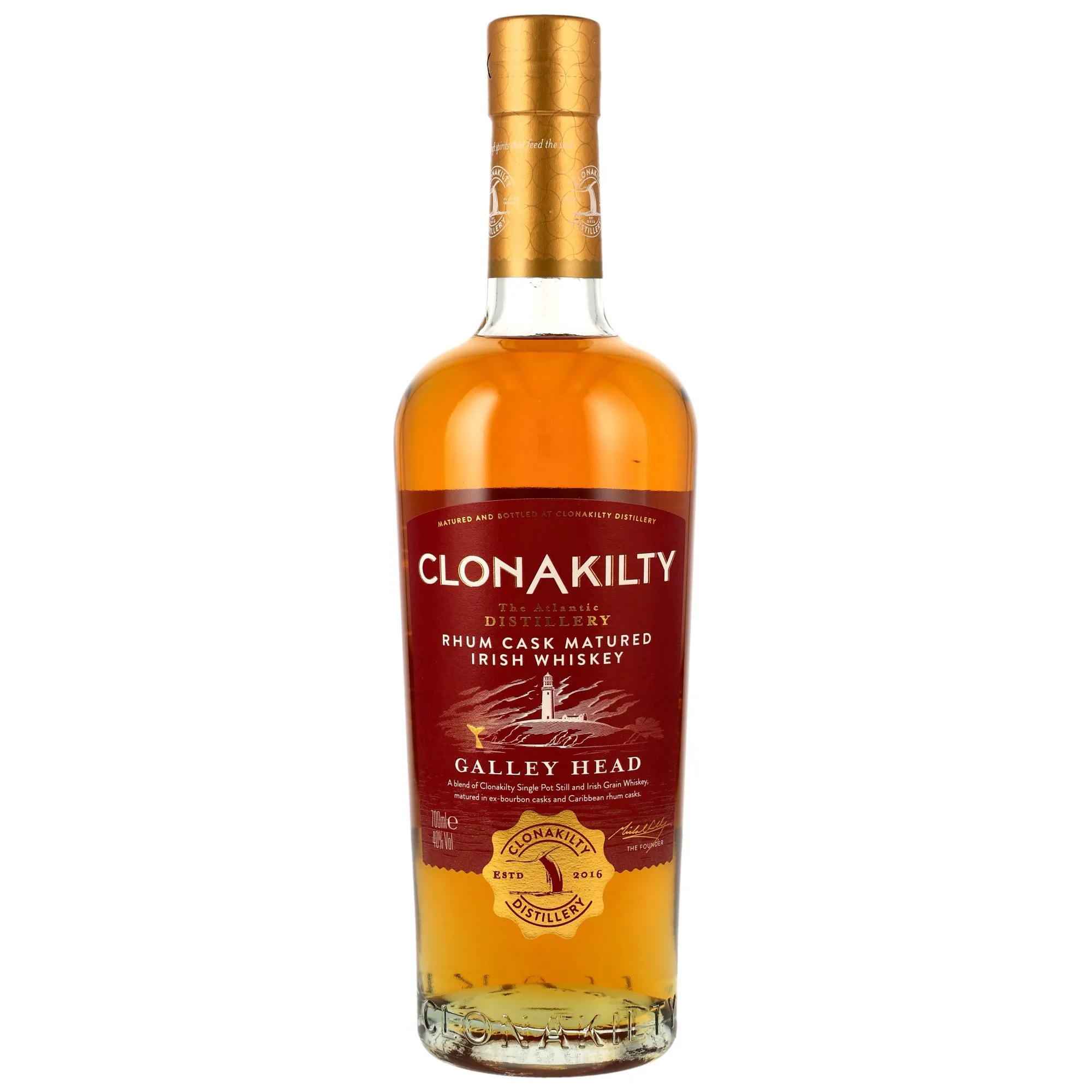 Clonakilty Distillery Galley Head Rhum Cask, Bourbon & Rhum Agricole Cask, 40%