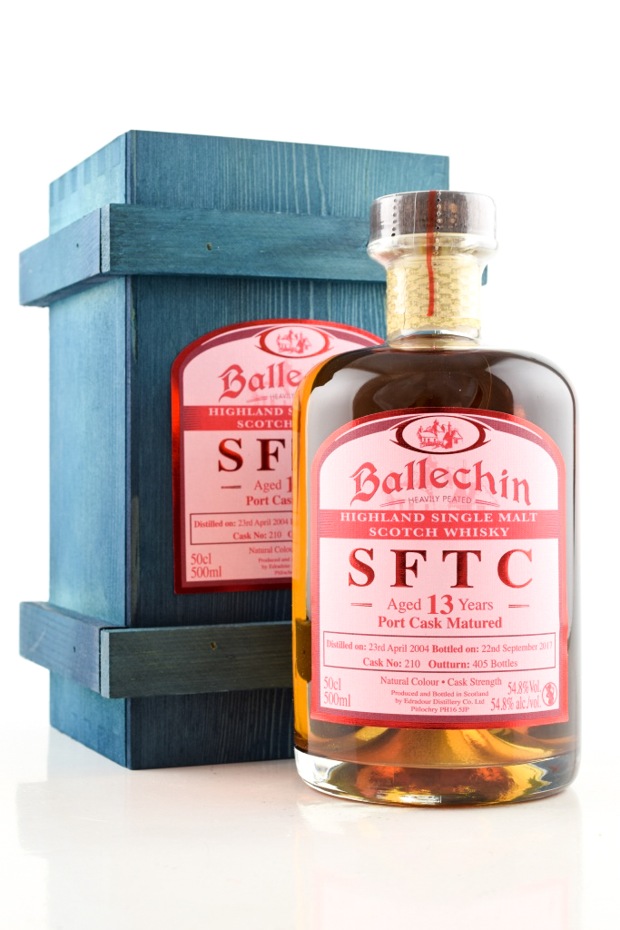 Ballechin 13 Year Old 2004/2017 SFTC Port Cask Matured # 210 54.8% vol. 0.5l