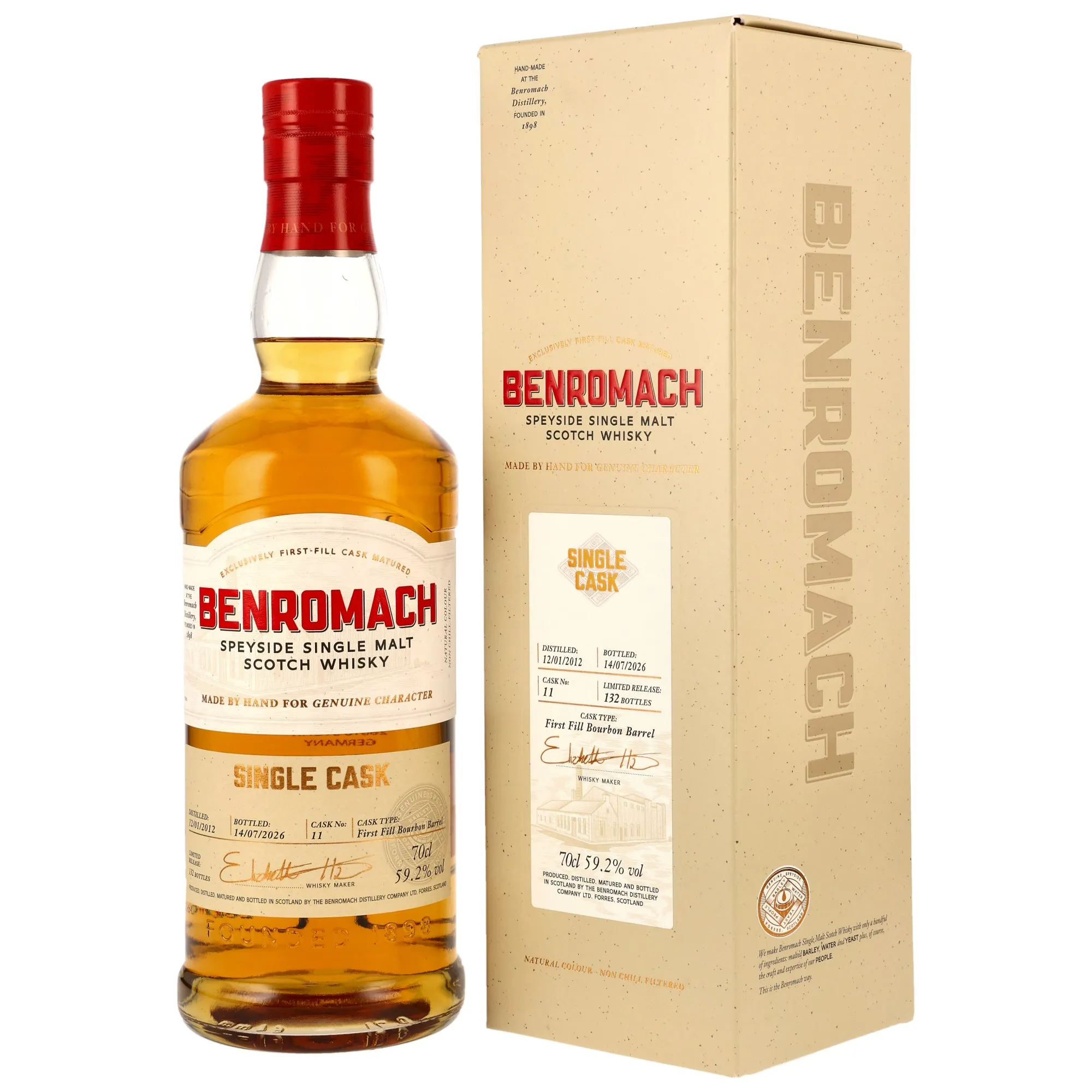 Benromach 2012/2026 - 14 Jahre - 1st Fill Bourbon Barrel #11