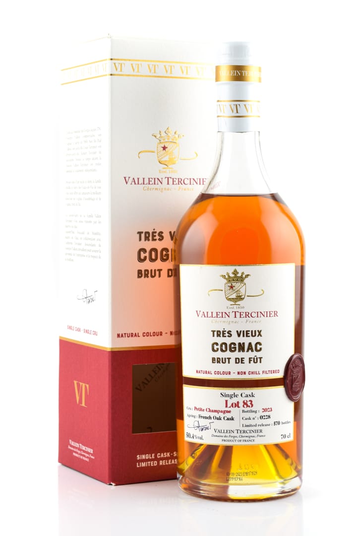 Très Vieux Brut de Fut Petite Champagne Lot 83 Vallein Tercinier
