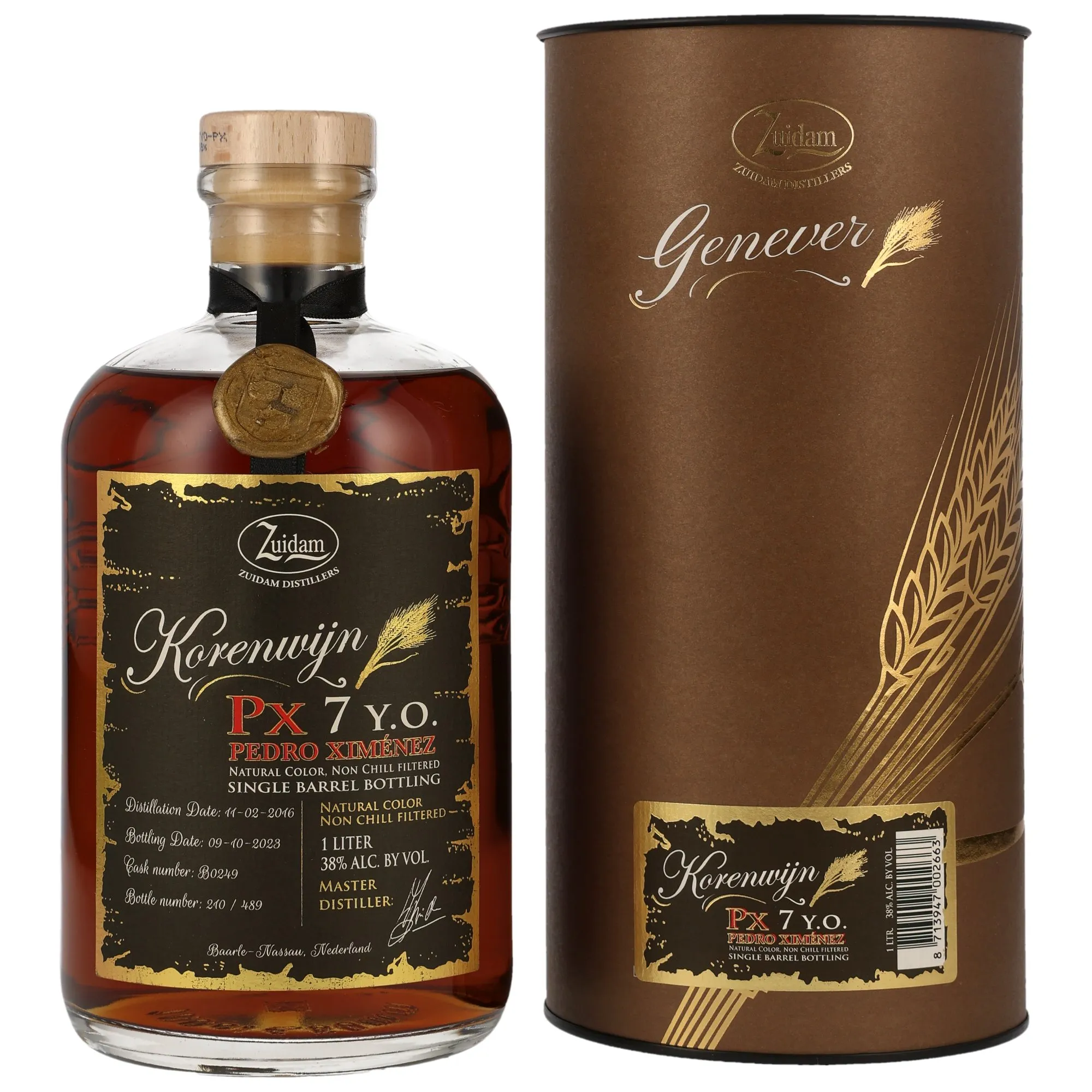 Zuidam Korenwijn Genever 7 Jahre PX Single Barrel