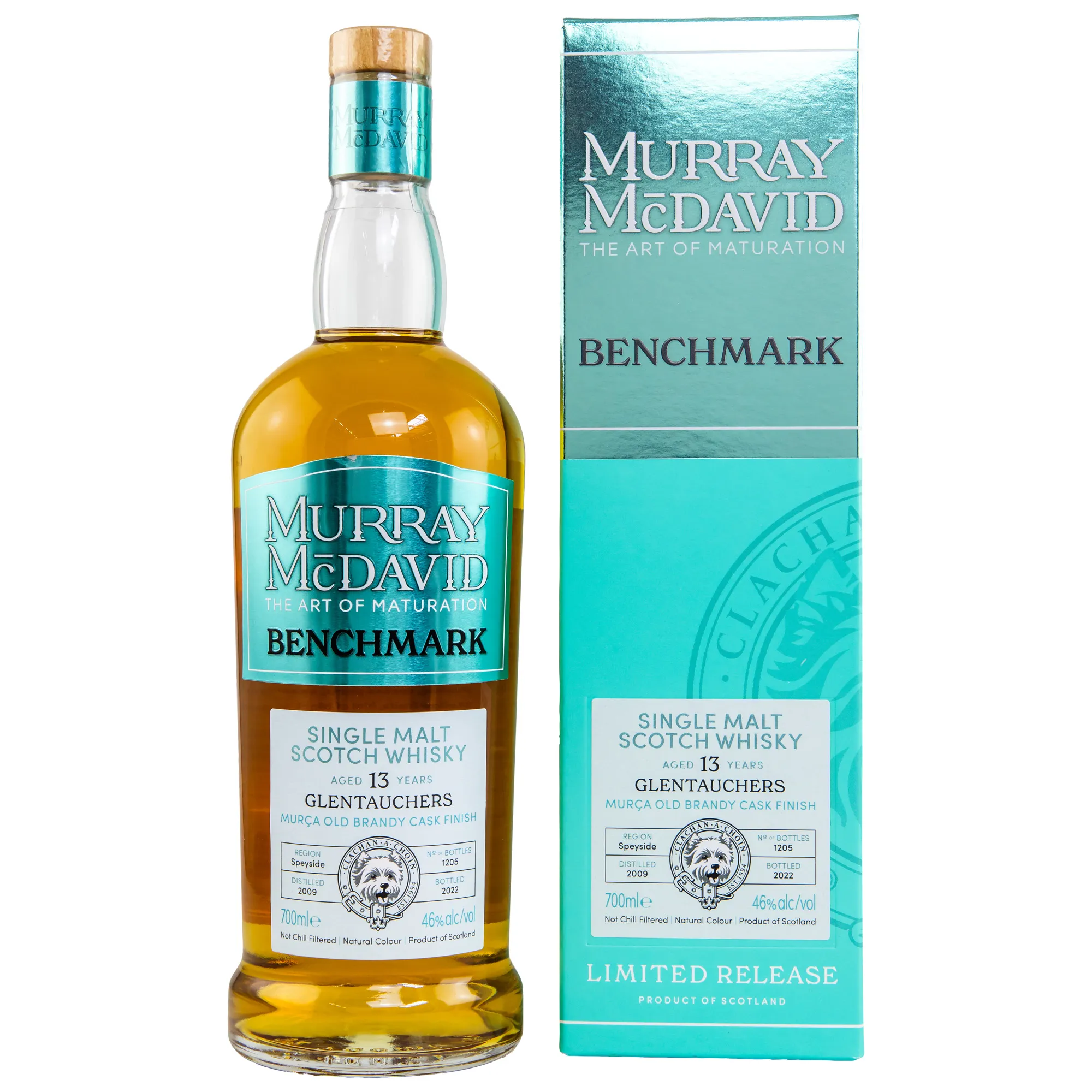Glentauchers Benchmark 13 Year Old, Murça Old Brandy Cask, Cask #900527 / 527A / 528, 2009, Murray McDavid, 46%