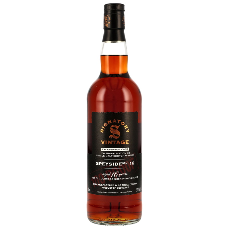 Speyside (GL) 16 Jahre Exceptional Cask 100 Proof Edition #8 Signatory Vintage