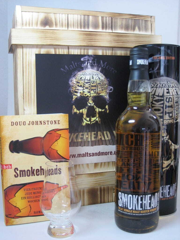 Smokehead Box - Smokehead - The Rock Edition - MacLeod 43%vol. 0,7l inkl. Buch & Glas