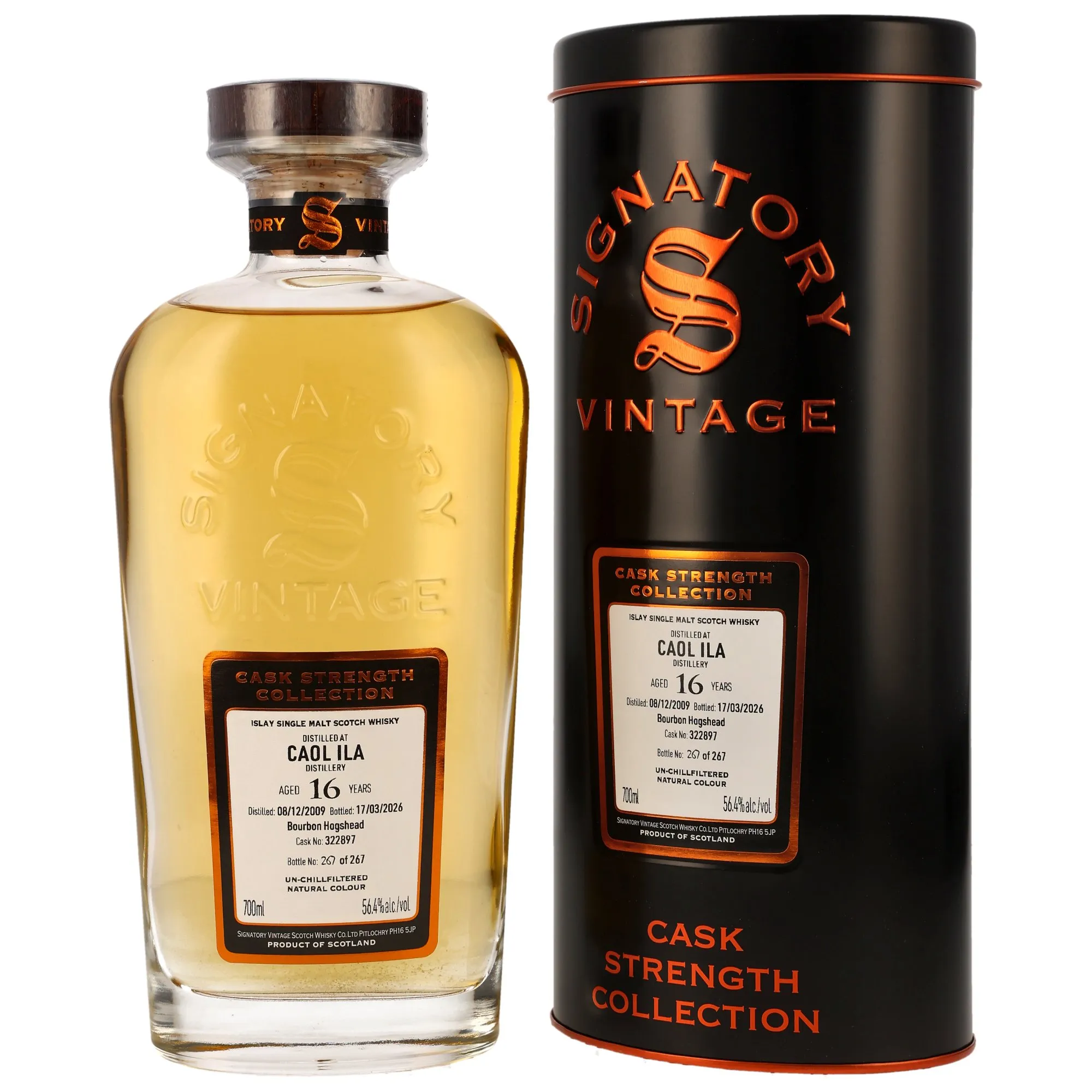 Caol Ila 2009/2026 - 16 Jahre - Bourbon Cask #322897 - Sig CS