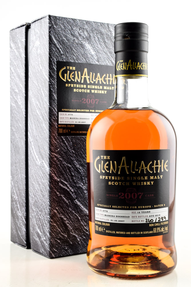 GlenAllachie 12 Jahre 2007/2019 Madeira Hogshead #3772 60,9%vol. 0,7l