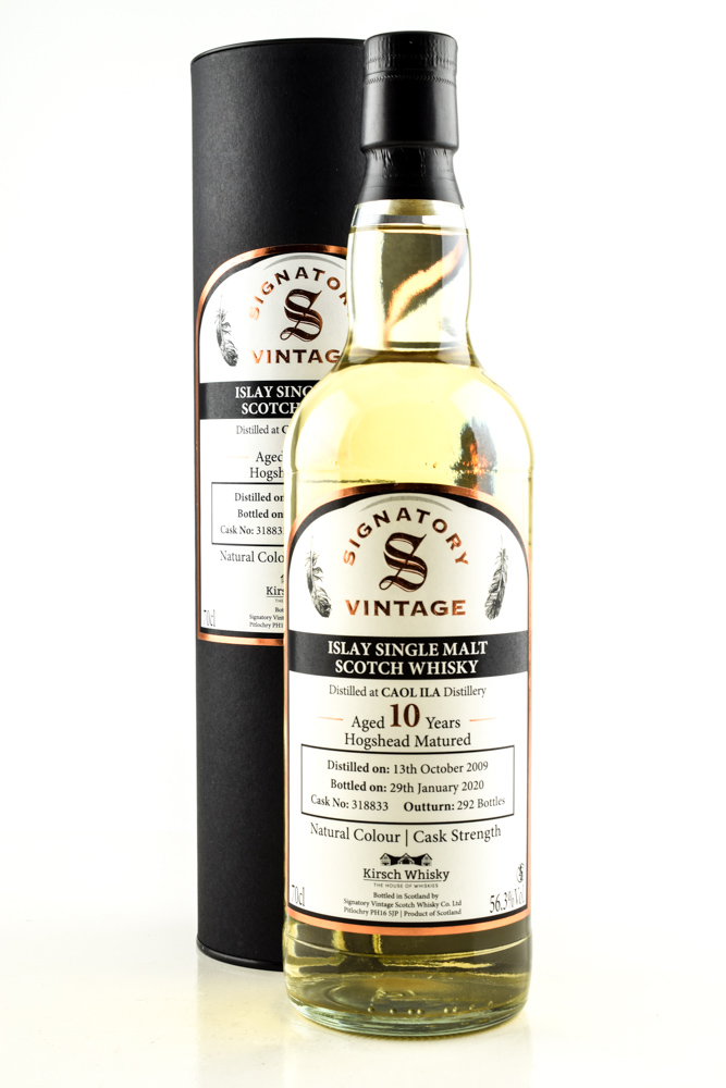 Caol Ila 10 year old 2009/2020 Hogshead #318833 Vintage Signatory 56,3%vol. 0,7l