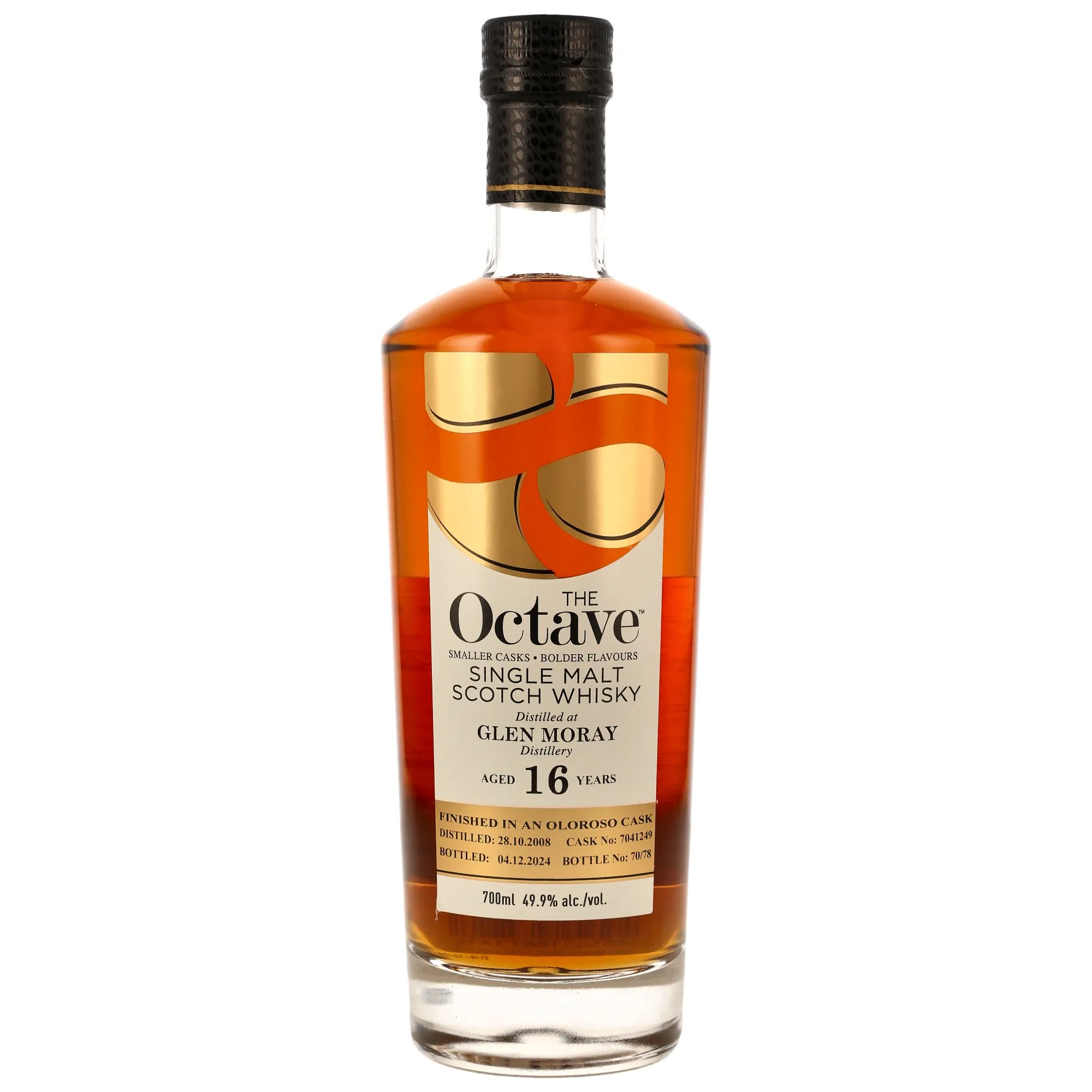Glen Moray The Octave 16 Year Old, Oloroso Sherry Cask, Cask #7041249, 2008, Duncan Taylor, 49.9%