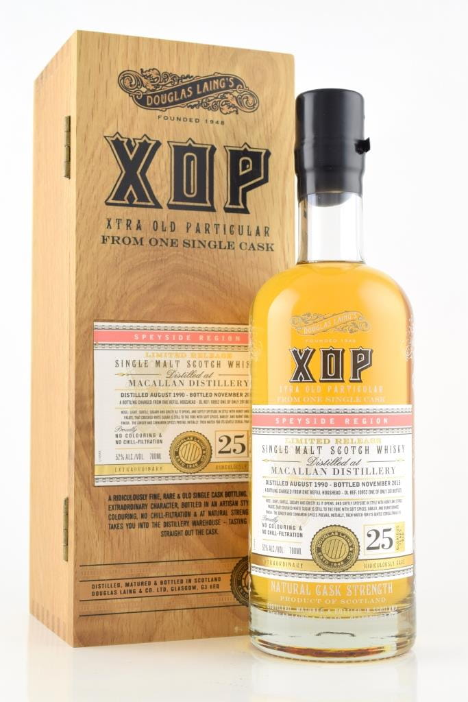 Macallan 25 Year Old 1990/2015 Refill Hogshead Douglas Laing XOP 52% vol. 0,7l Macallan 25 Year Old 1990/2015 Refill Hogshead Douglas Laing XOP 52% vol. 0,7l